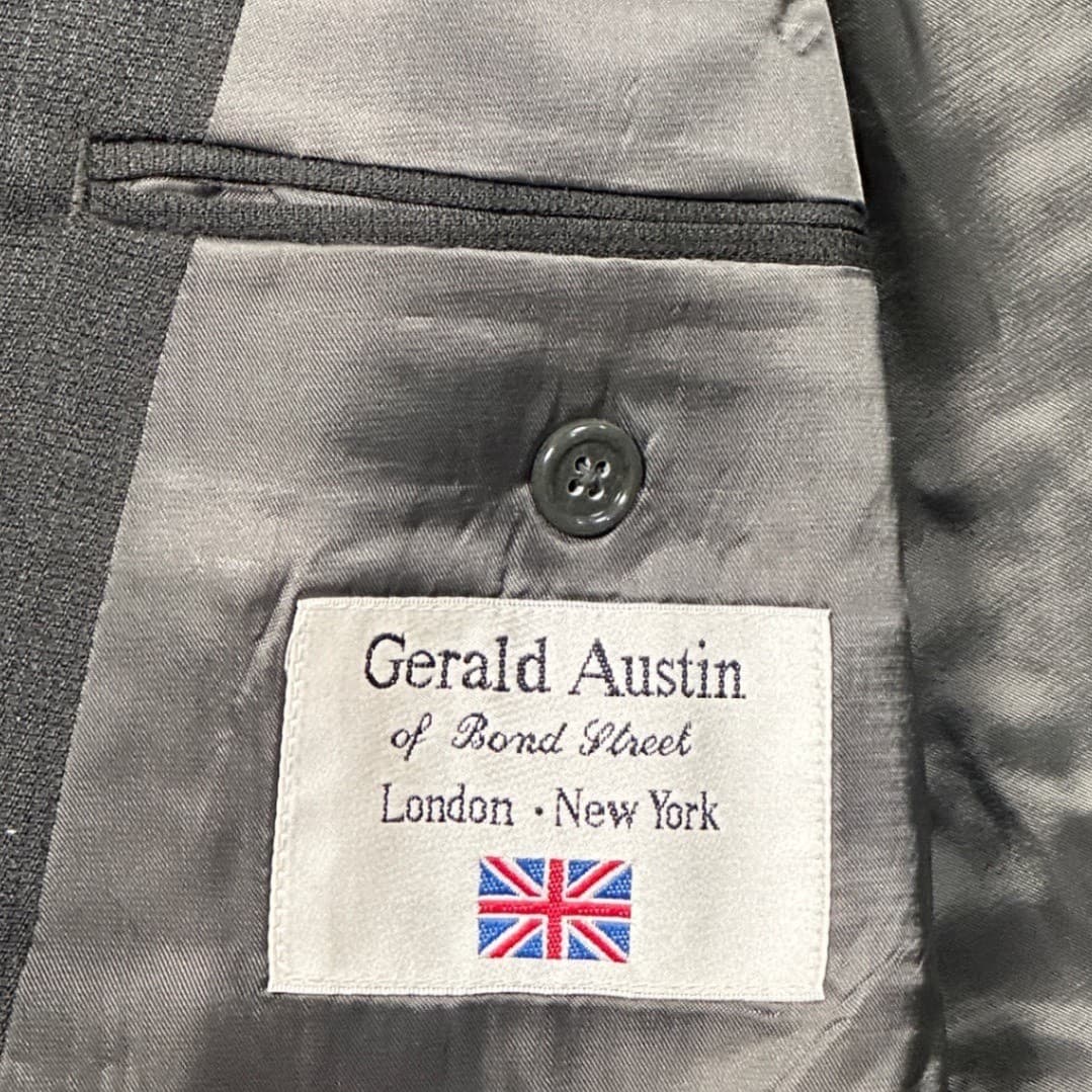 Gerald Austin Blazer Mens 48L Gray 3 Button Sport Coat Jacket - Thumbnail 7