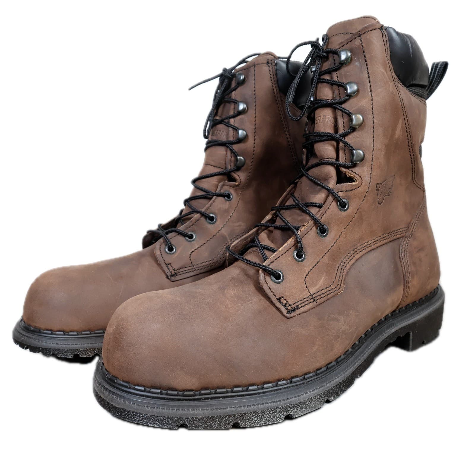 Red Wing DynaForce 1411 Work Boots Mens 13 Brown Leather Waterproof USA - Thumbnail 3
