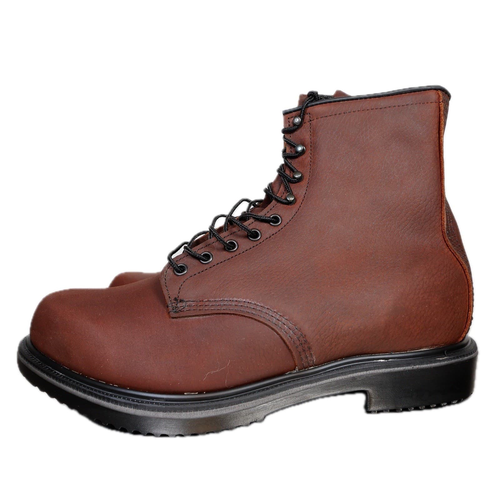 Red Wing 1210 Work Boots Mens 12 E3 Brown Leather 8 Inch Thinsulate Made in USA - Thumbnail 5