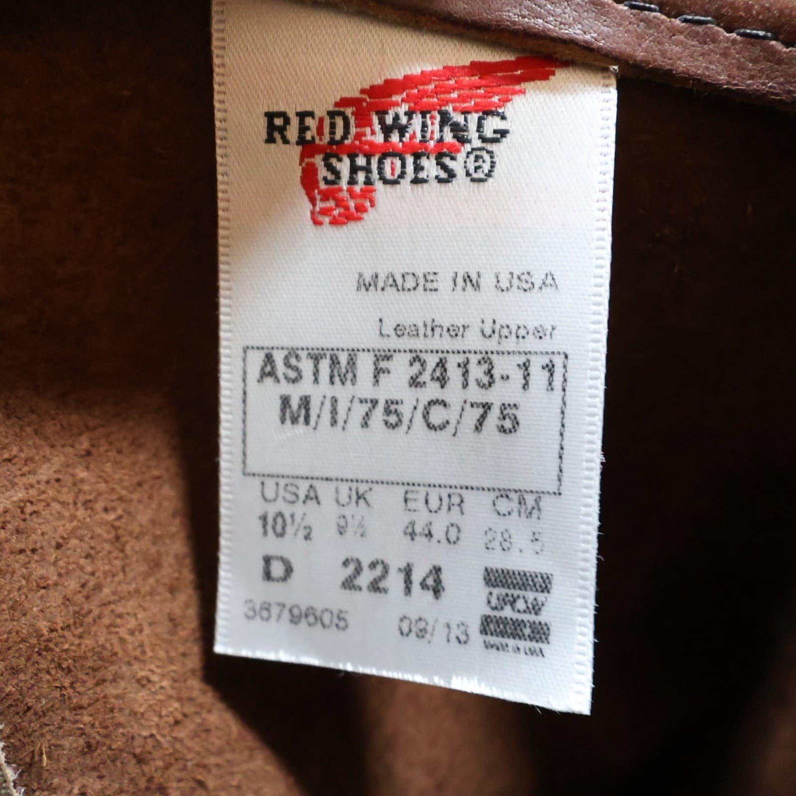 Red Wing Pecos Boots Mens 10.5 Brown Leather Pull On Safety Toe Work USA 2214 - Thumbnail 7
