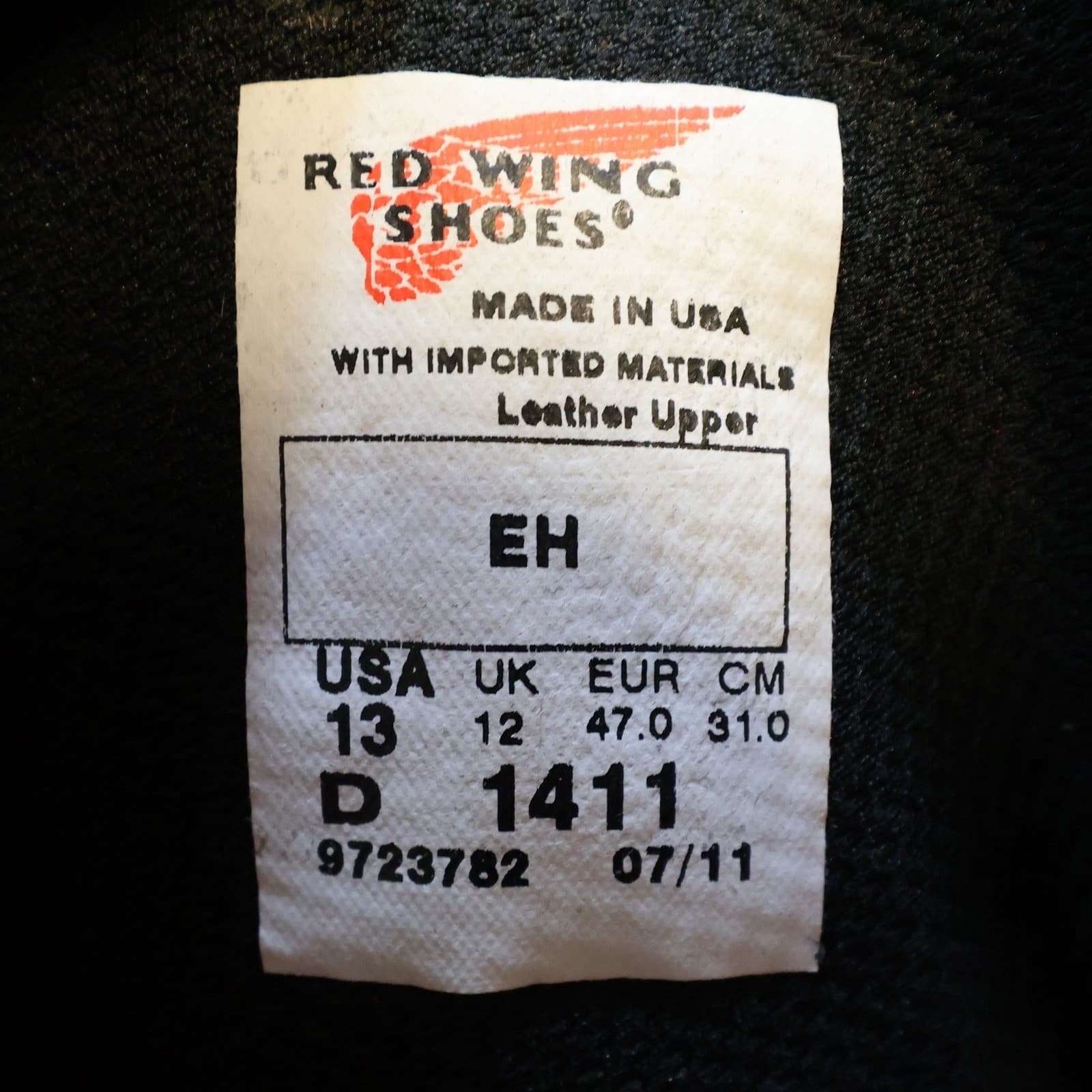 Red Wing DynaForce 1411 Work Boots Mens 13 Brown Leather Waterproof USA - Thumbnail 7