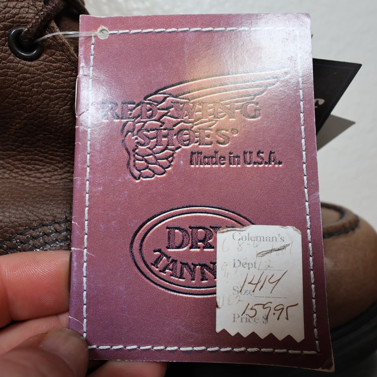 Red Wing SuperSole 1414 Work Boots Mens 9.5 D Brown Leather Gore-Tex Waterproof - Thumbnail 7