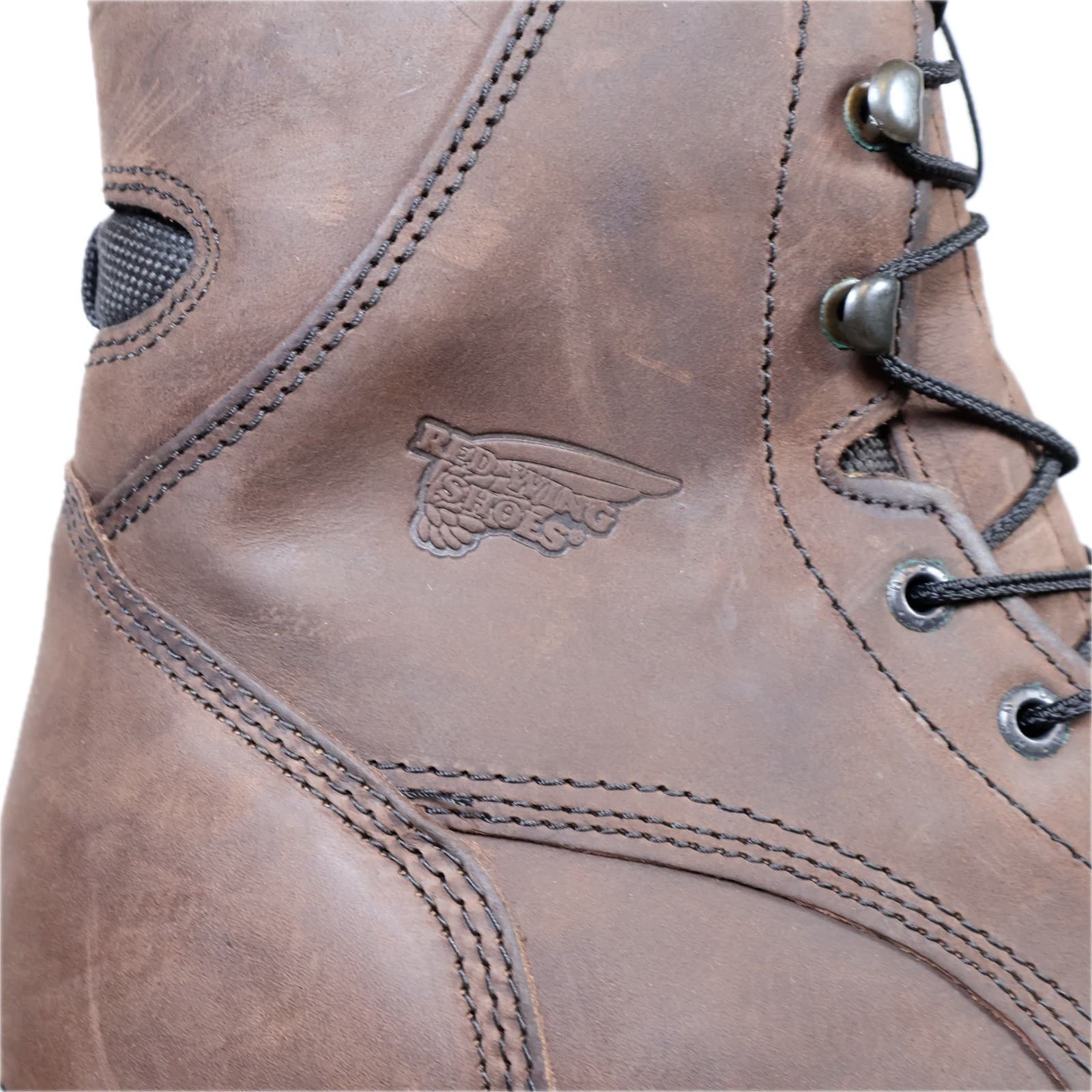 Red Wing DynaForce 1411 Work Boots Mens 13 Brown Leather Waterproof USA - Thumbnail 9