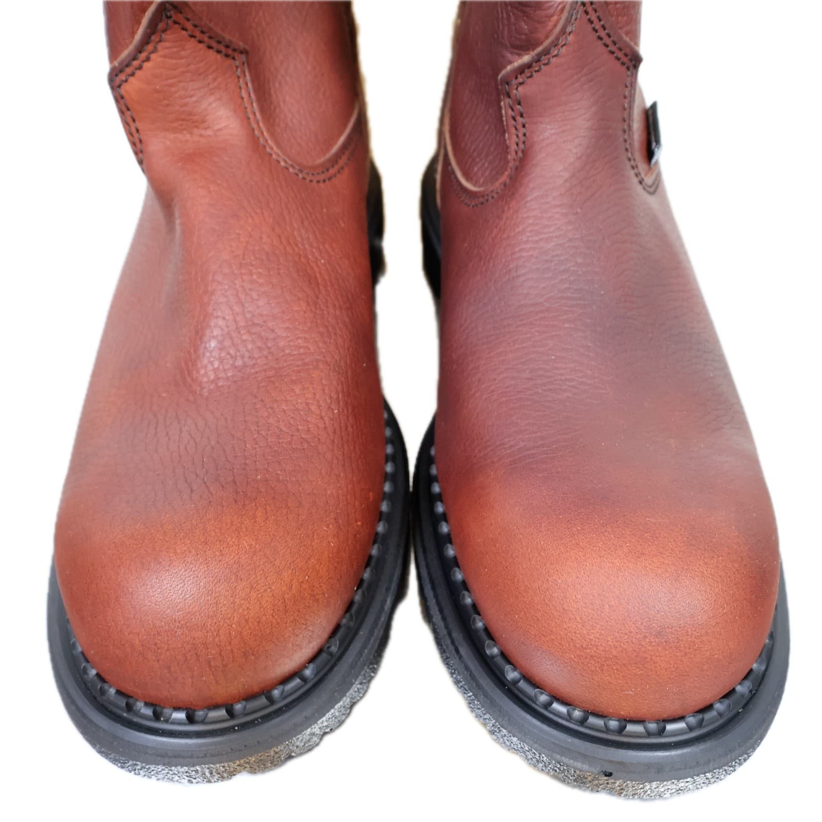 Red Wing Pecos DynaForce Work Boots Mens 9 D Brown Leather Pull On 1149 USA EH - Thumbnail 11