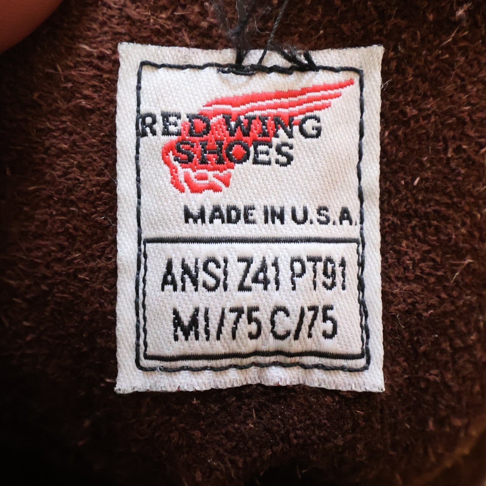 Red Wing 2233 Steel Toe Boots Mens 8 E2 Brown Leather Work Safety Made in USA - Thumbnail 8