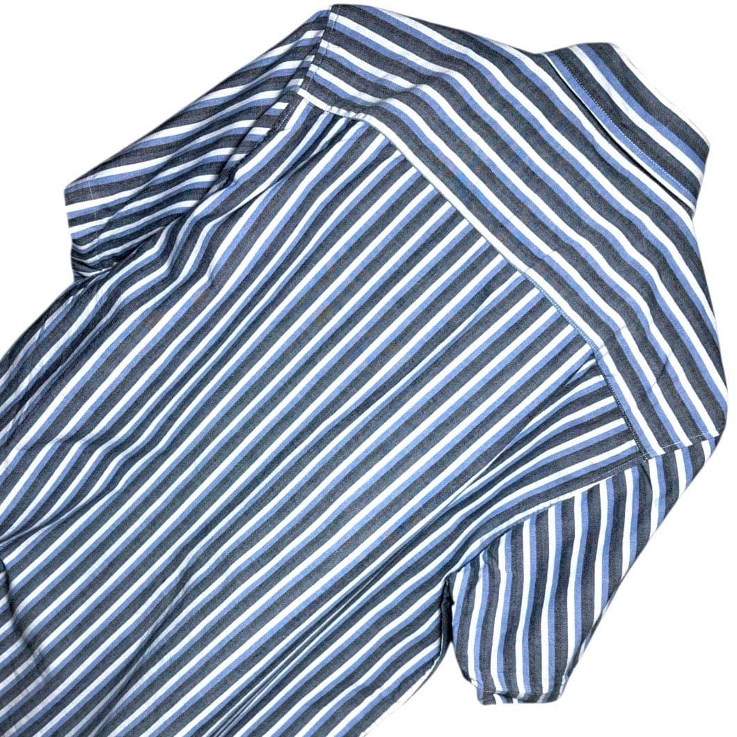 Ash Creek Trading Mens Striped Short Sleeve Button Up Shirt Size Medium - Thumbnail 2