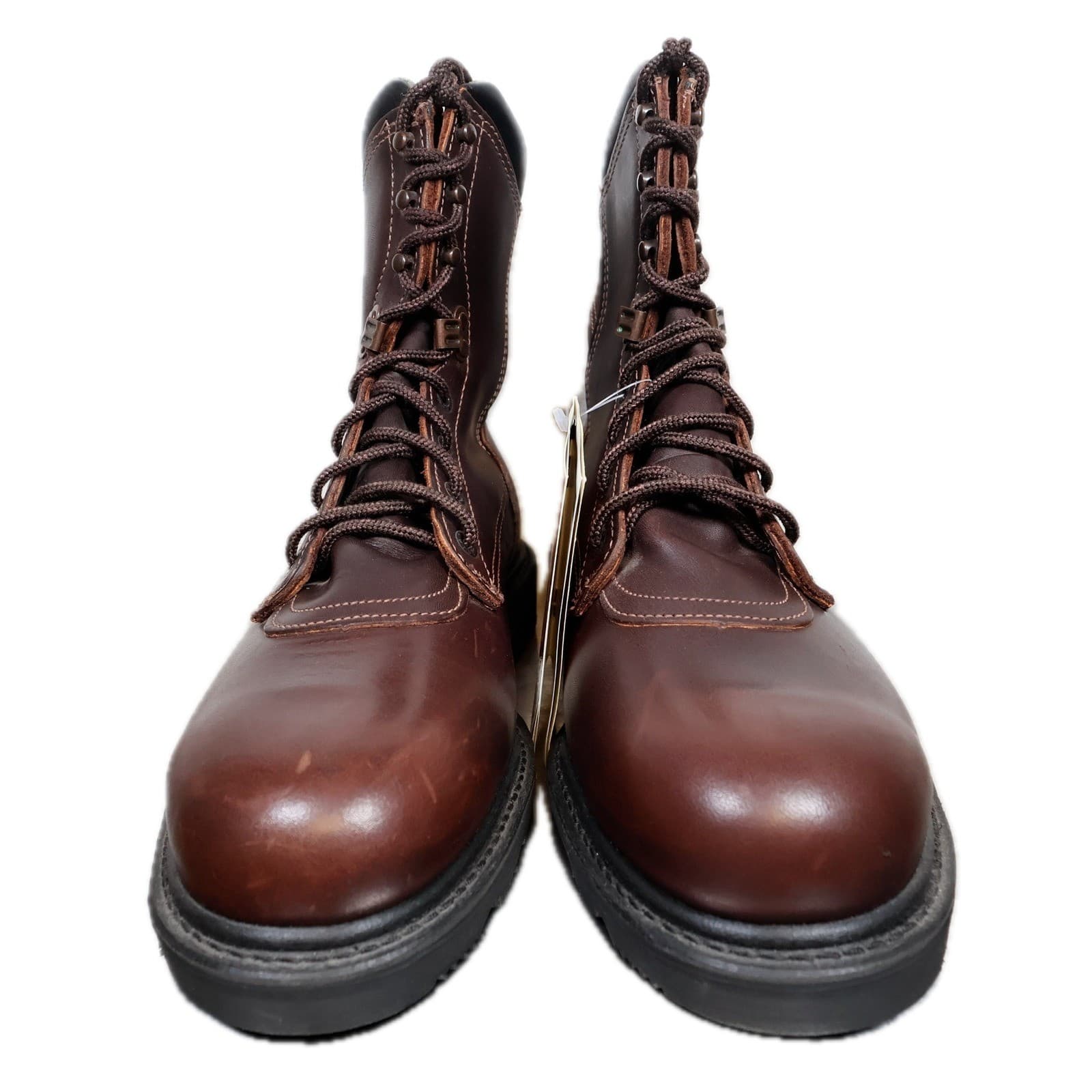 Red Wing 978 Work Boots Mens 9.5 D Brown Leather Vibram Made in USA New - Thumbnail 15