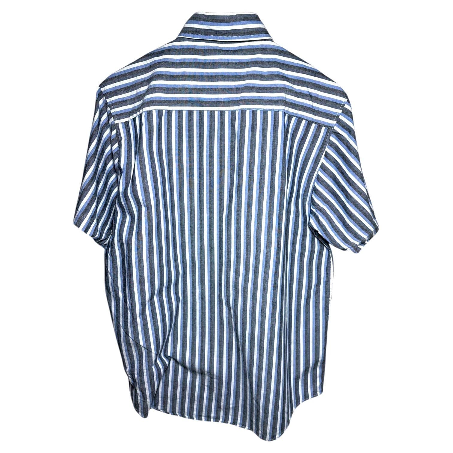 Ash Creek Trading Mens Striped Short Sleeve Button Up Shirt Size Medium - Thumbnail 5