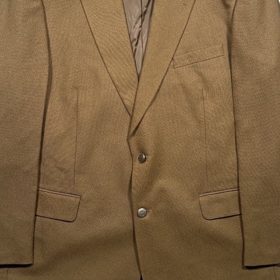 Haband Executive Division Blazer Mens 48L Brown 2 Button Sport Coat - Thumbnail 5