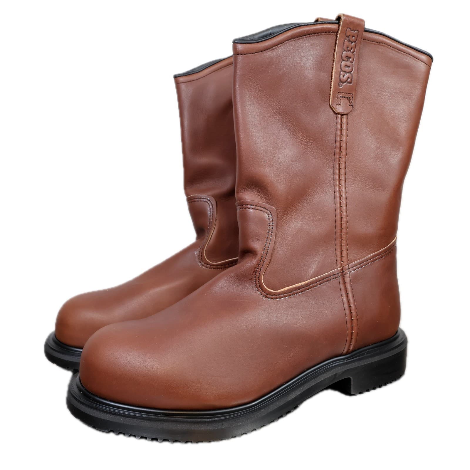 Red Wing Pecos 4441 Boots Mens 11EE Brown Leather Steel Toe EH Insulated USA - Thumbnail 2