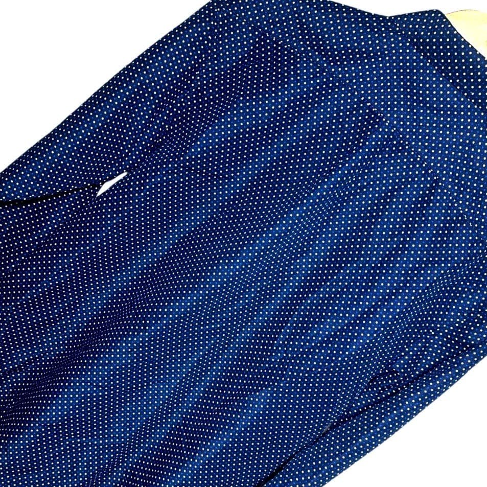 James Morgan Blue White Polka Dot Button Down Long Sleeve Shirt Size 18 - Thumbnail 2