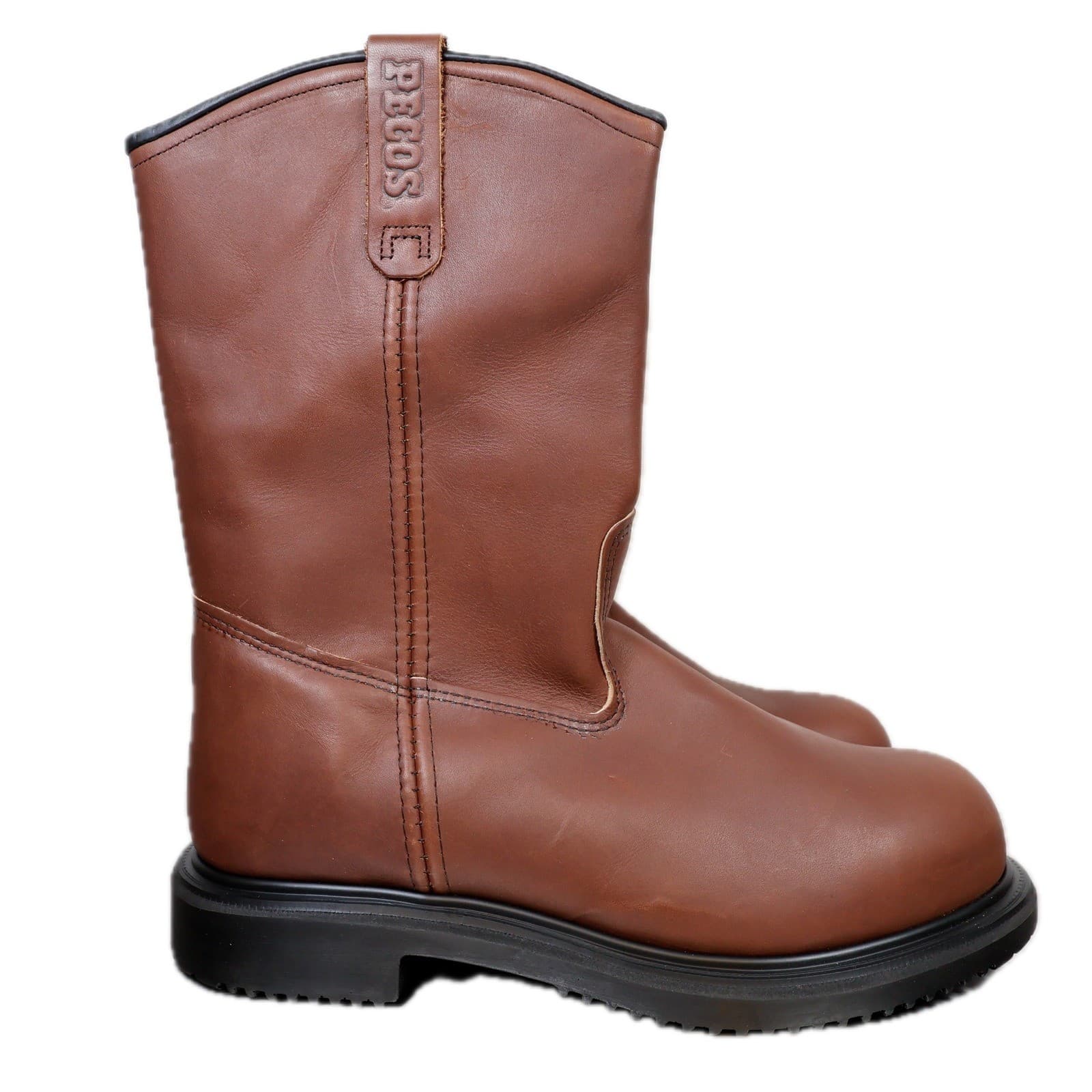 Red Wing Pecos 4441 Boots Mens 11EE Brown Leather Steel Toe EH Insulated USA - Thumbnail 5