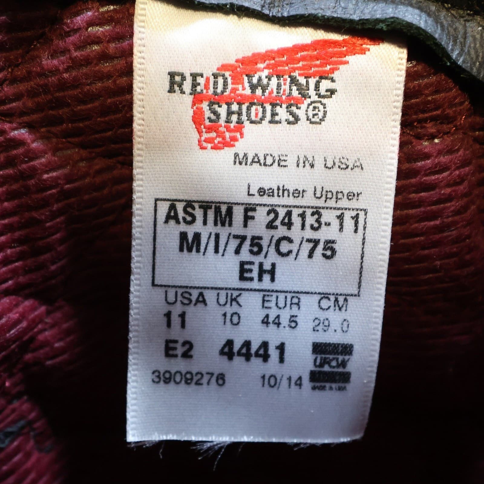Red Wing Pecos 4441 Boots Mens 11EE Brown Leather Steel Toe EH Insulated USA - Thumbnail 7