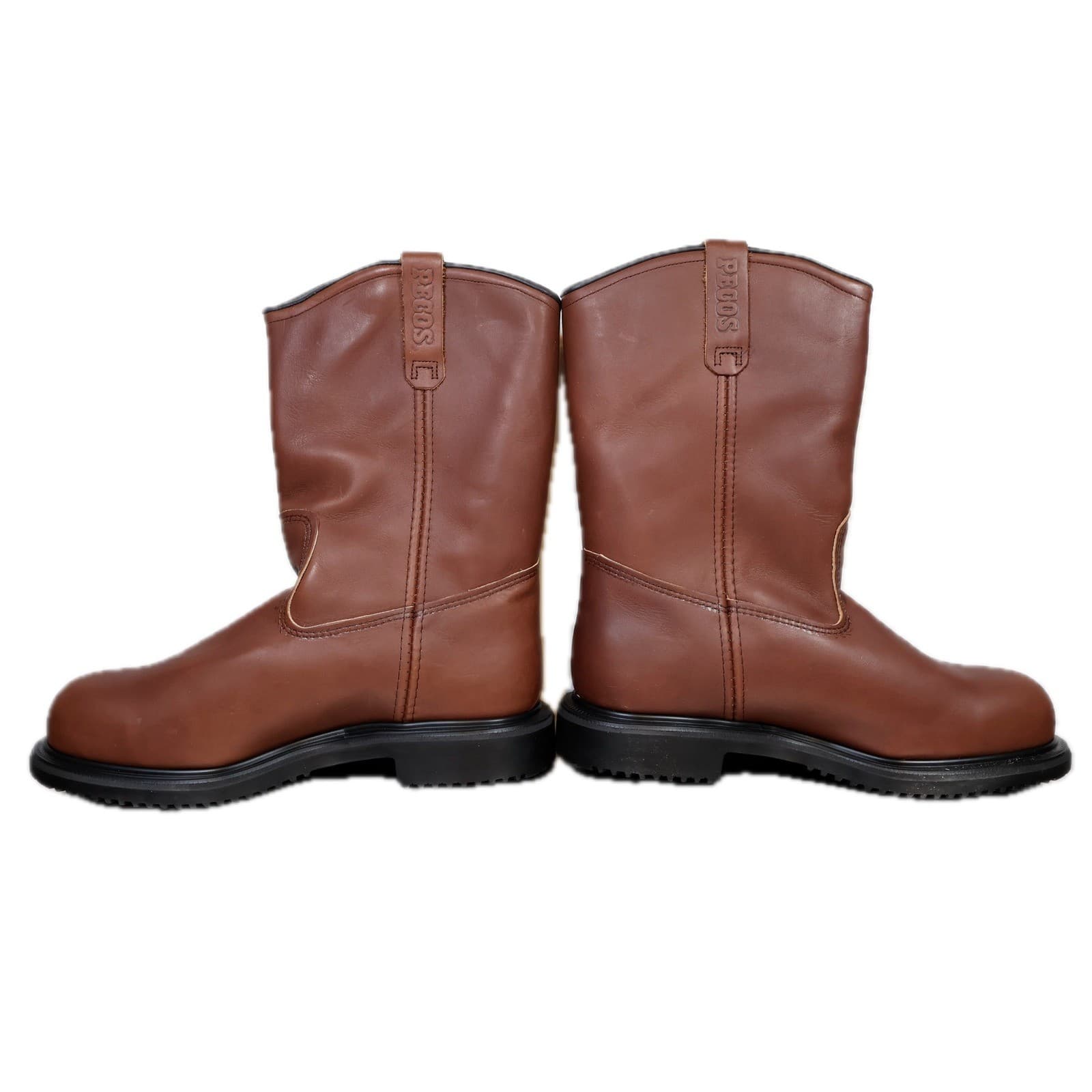Red Wing Pecos 4441 Boots Mens 11EE Brown Leather Steel Toe EH Insulated USA - Thumbnail 9