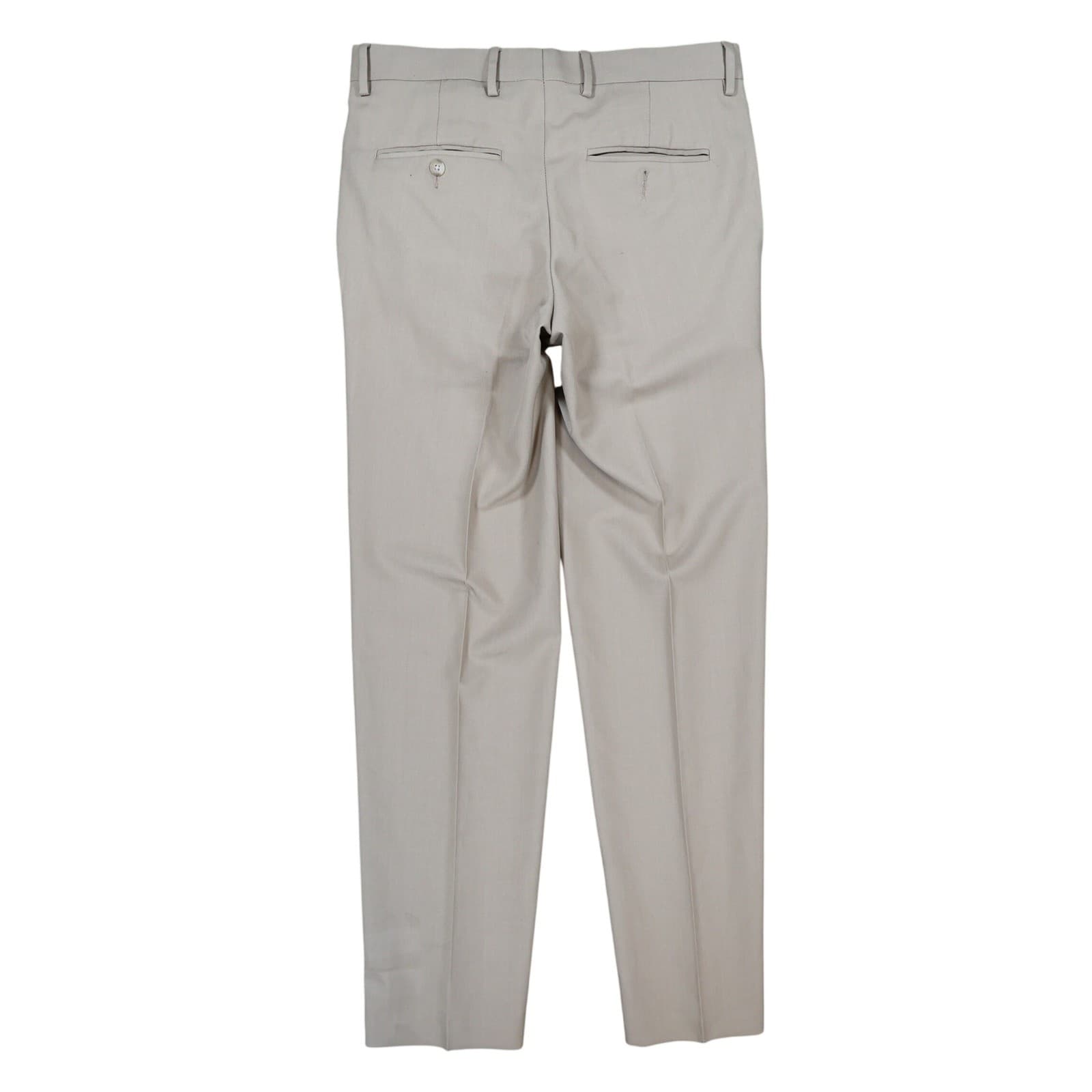Haggar Dress Pants Mens 30x32 Tan Polyester Straight Fit Khaki Business Casual - Thumbnail 2