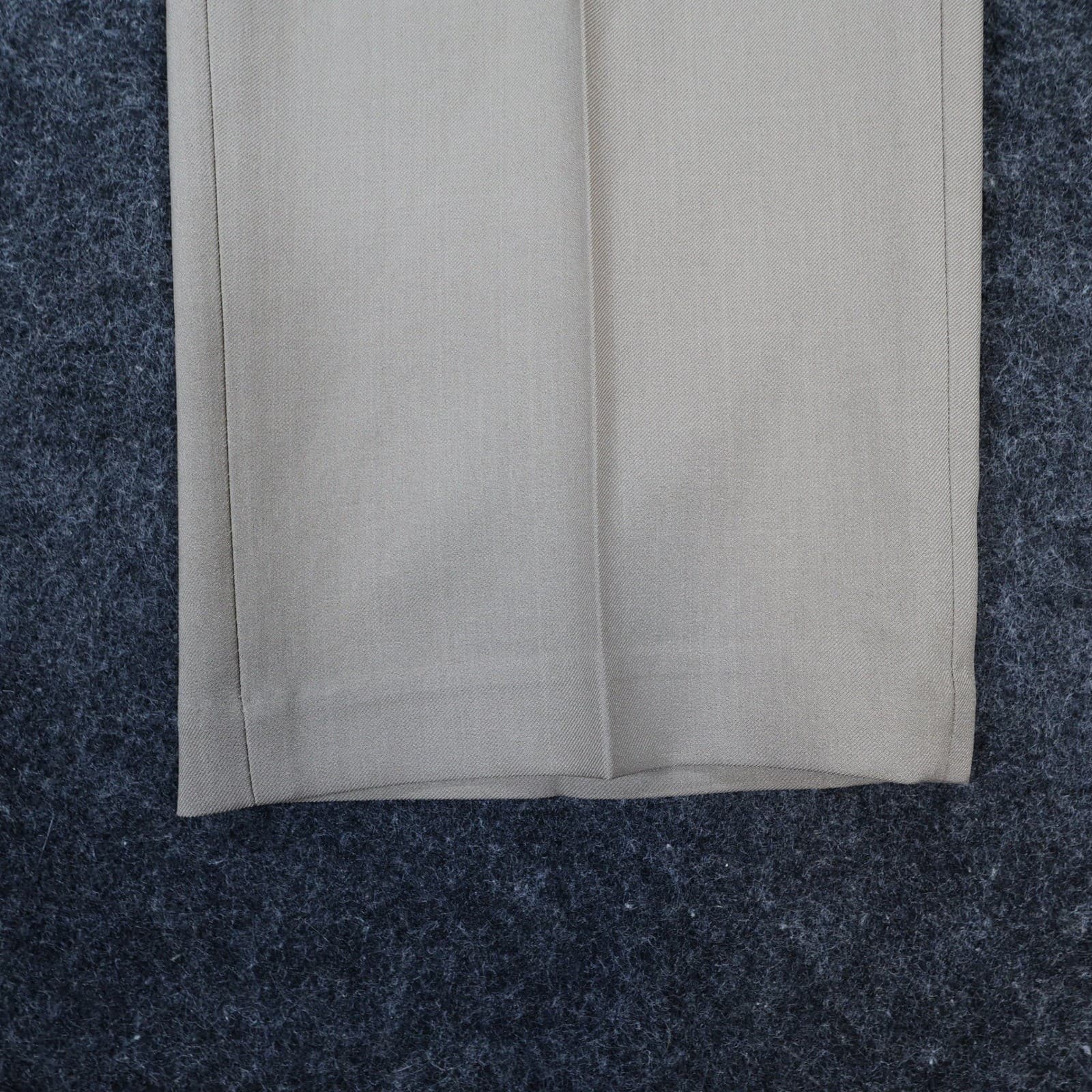 Haggar Dress Pants Mens 30x32 Tan Polyester Straight Fit Khaki Business Casual - Thumbnail 12