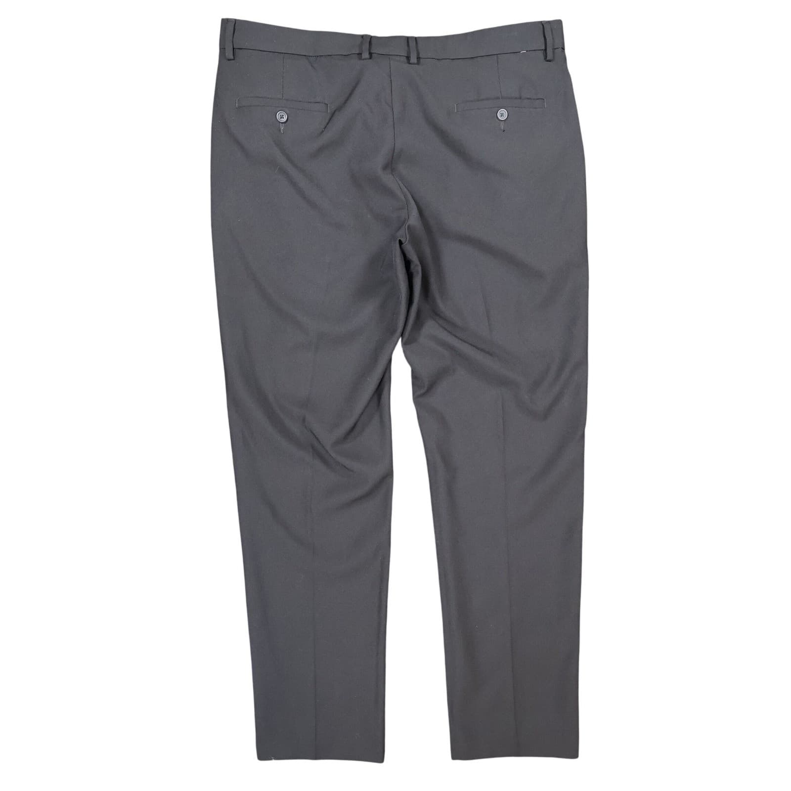 Kenneth Cole Performance Pant Mens 38x32 Black Recycled Polyester Slim Fit Dress - Thumbnail 2