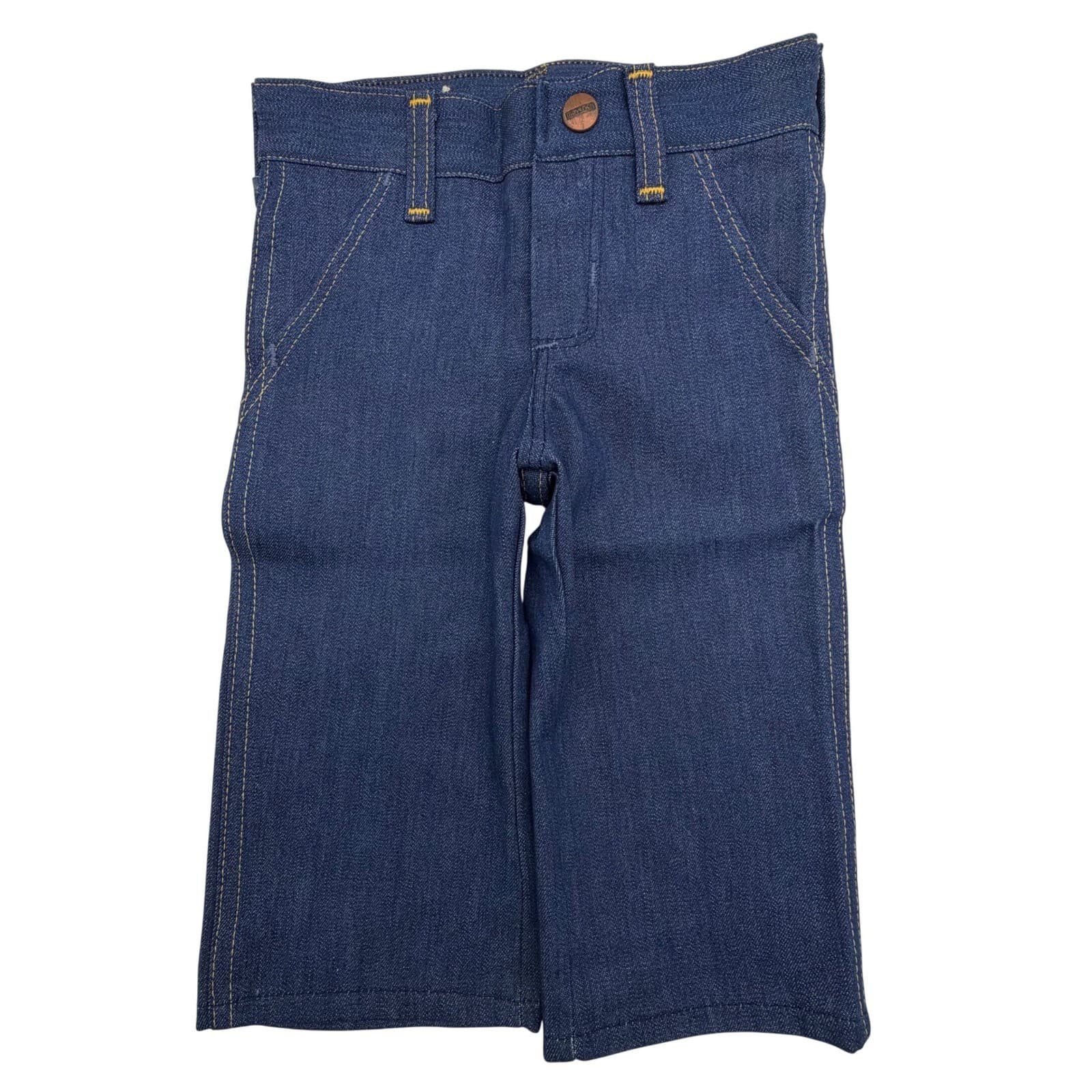 Young Maverick Straight Leg Jeans Toddler 1 Blue Cotton Blend Vintage 80s NWT - Thumbnail 2