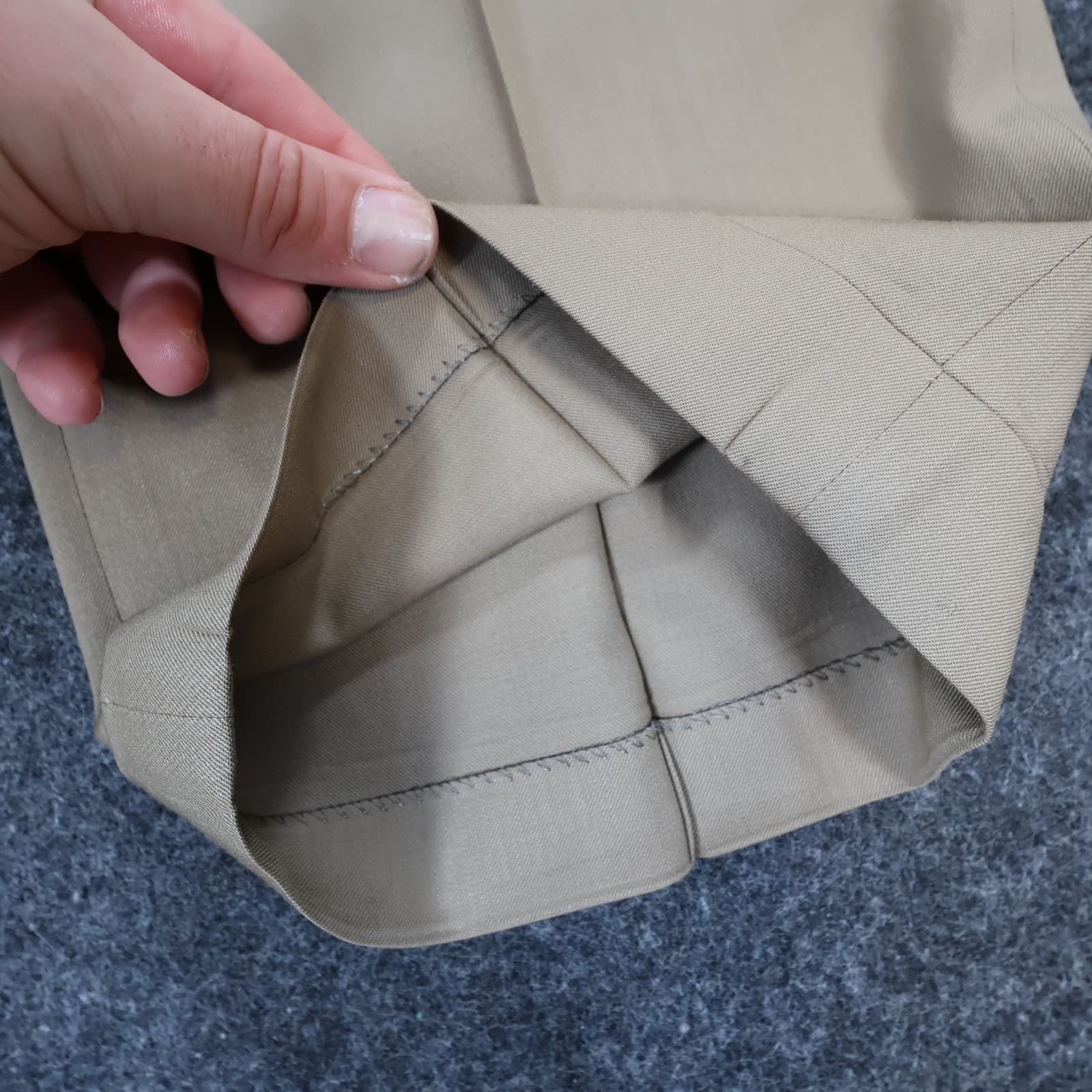 Jos. A. Bank Dress Pants Mens 38x27 Tan Wool Pleated Executive Collection Cuffed - Thumbnail 13