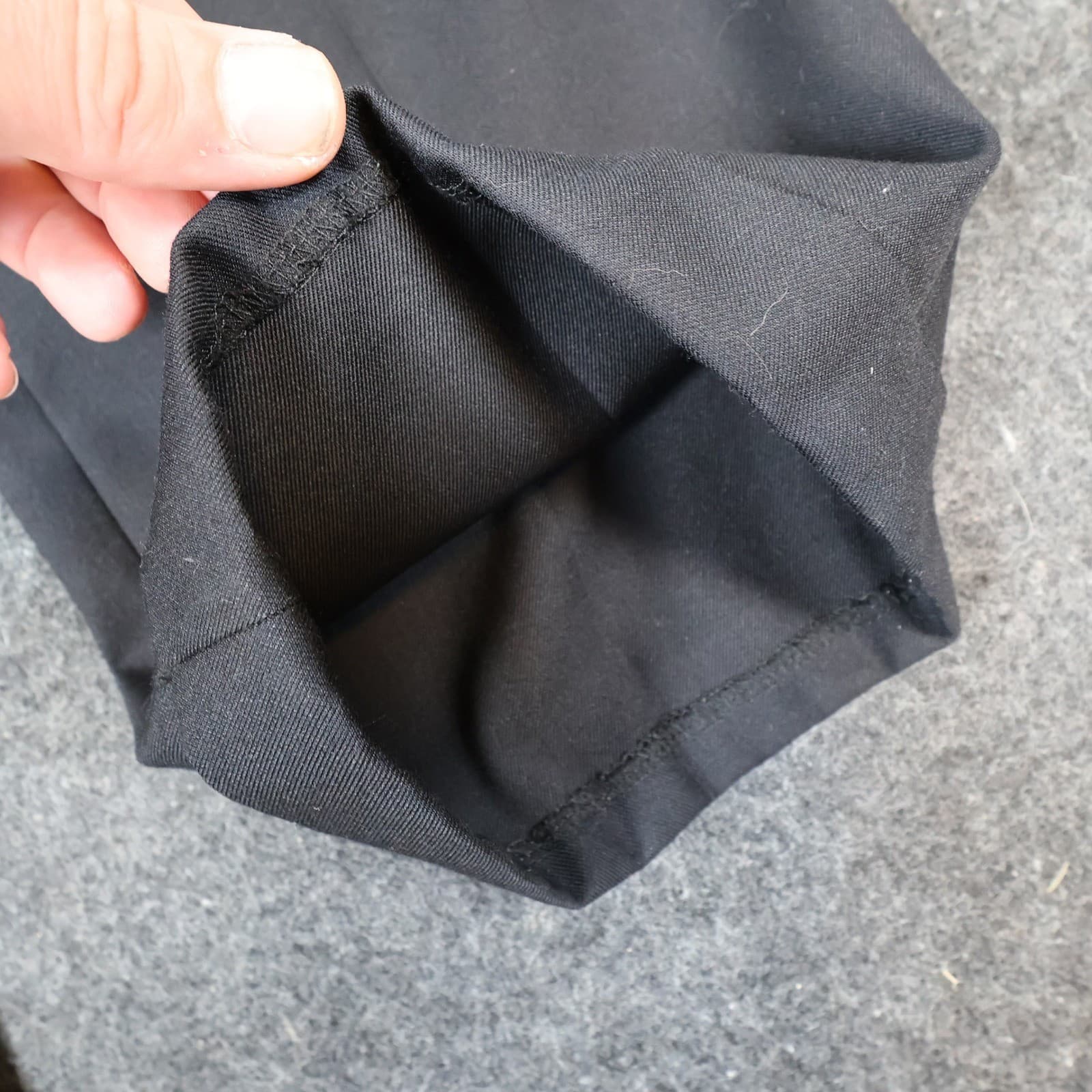 Axist Dress Pants Mens 36x30 Black Poly Rayon Pleated Cuffed Business Trousers - Thumbnail 14