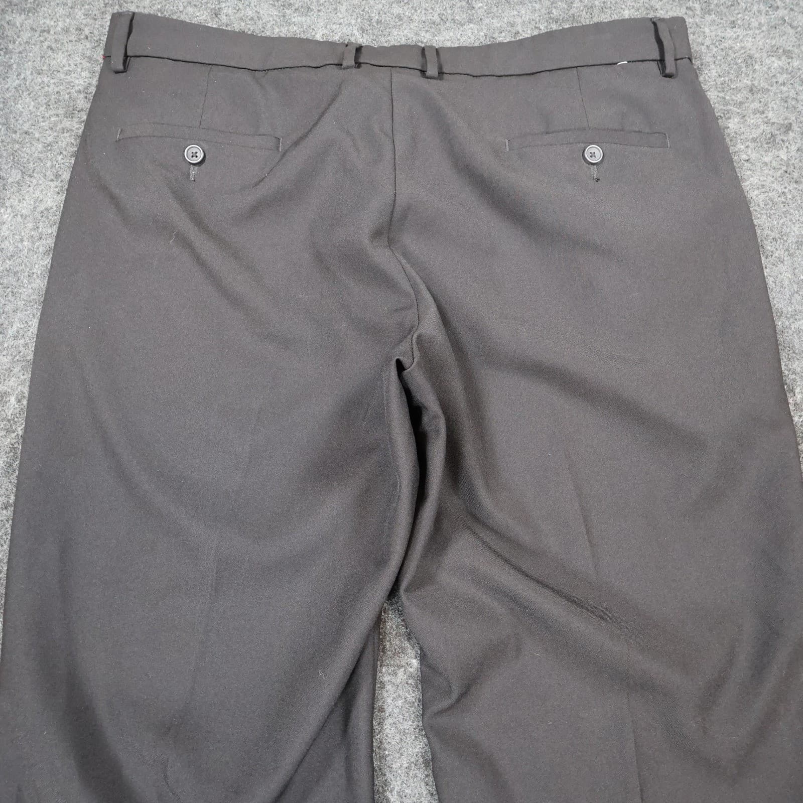 Kenneth Cole Performance Pant Mens 38x32 Black Recycled Polyester Slim Fit Dress - Thumbnail 9