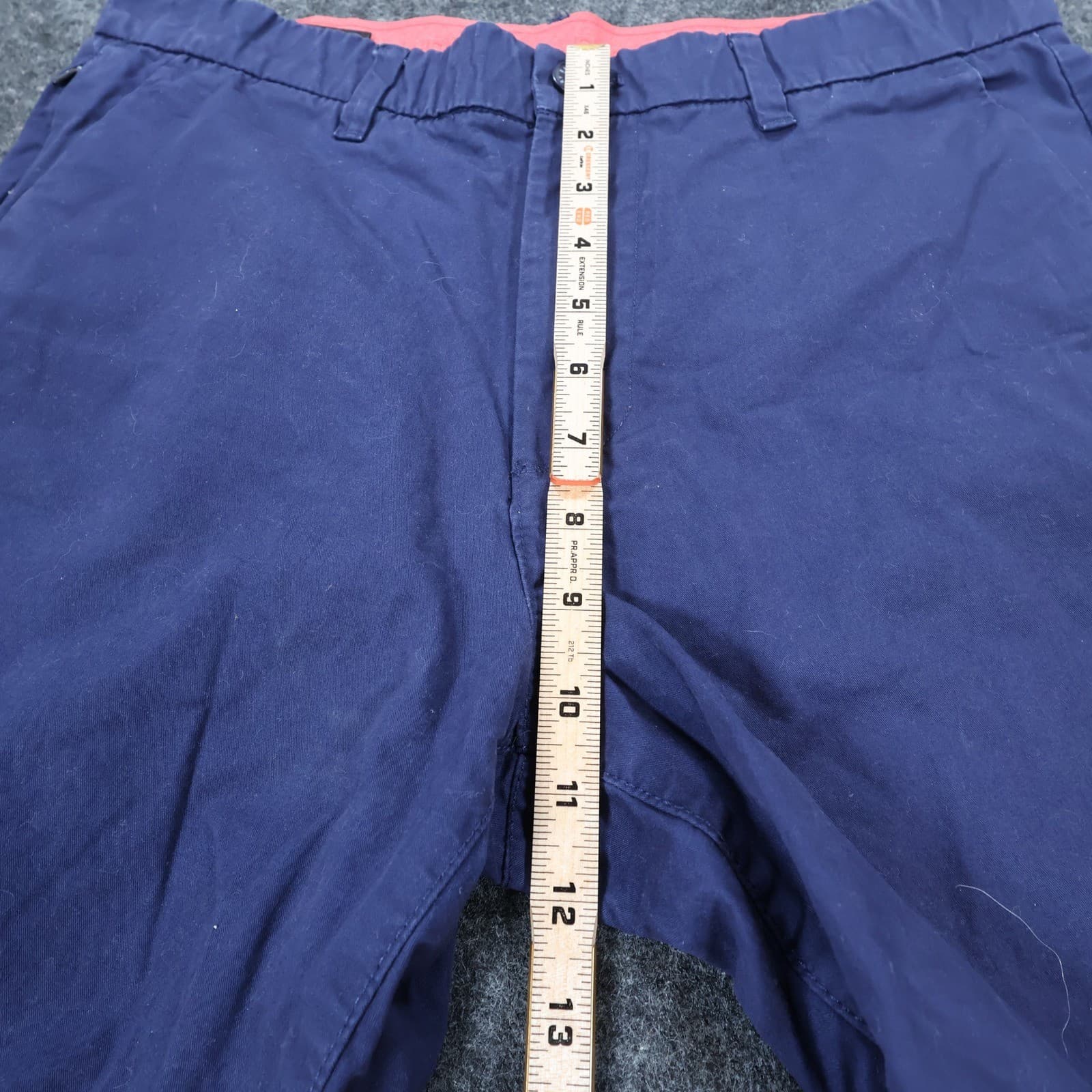 English Laundry Chino Shorts Mens 30 Navy Blue Cotton Regular Fit Casual Summer - Thumbnail 5