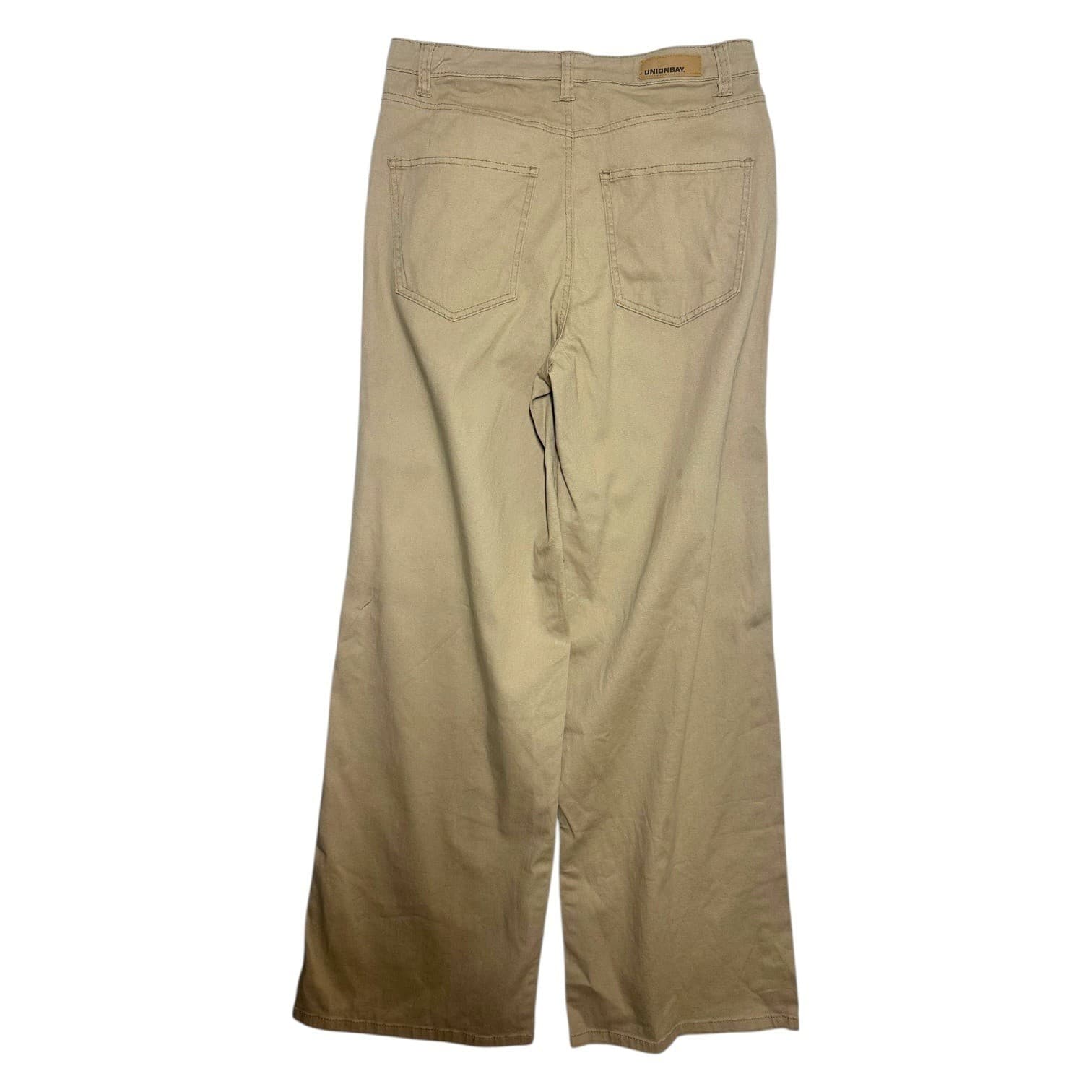 Unionbay Juniors High Rise Wide Leg Pants Sandy Brown Size 9 - Thumbnail 2