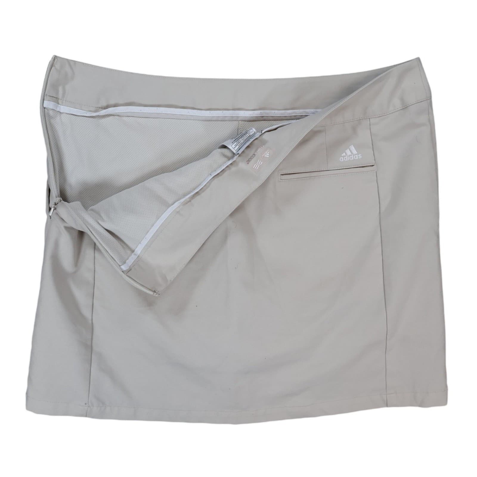 Adidas ClimaCool Skort Womens 8 Beige Polyester Athletic Golf Skirt - Thumbnail 3