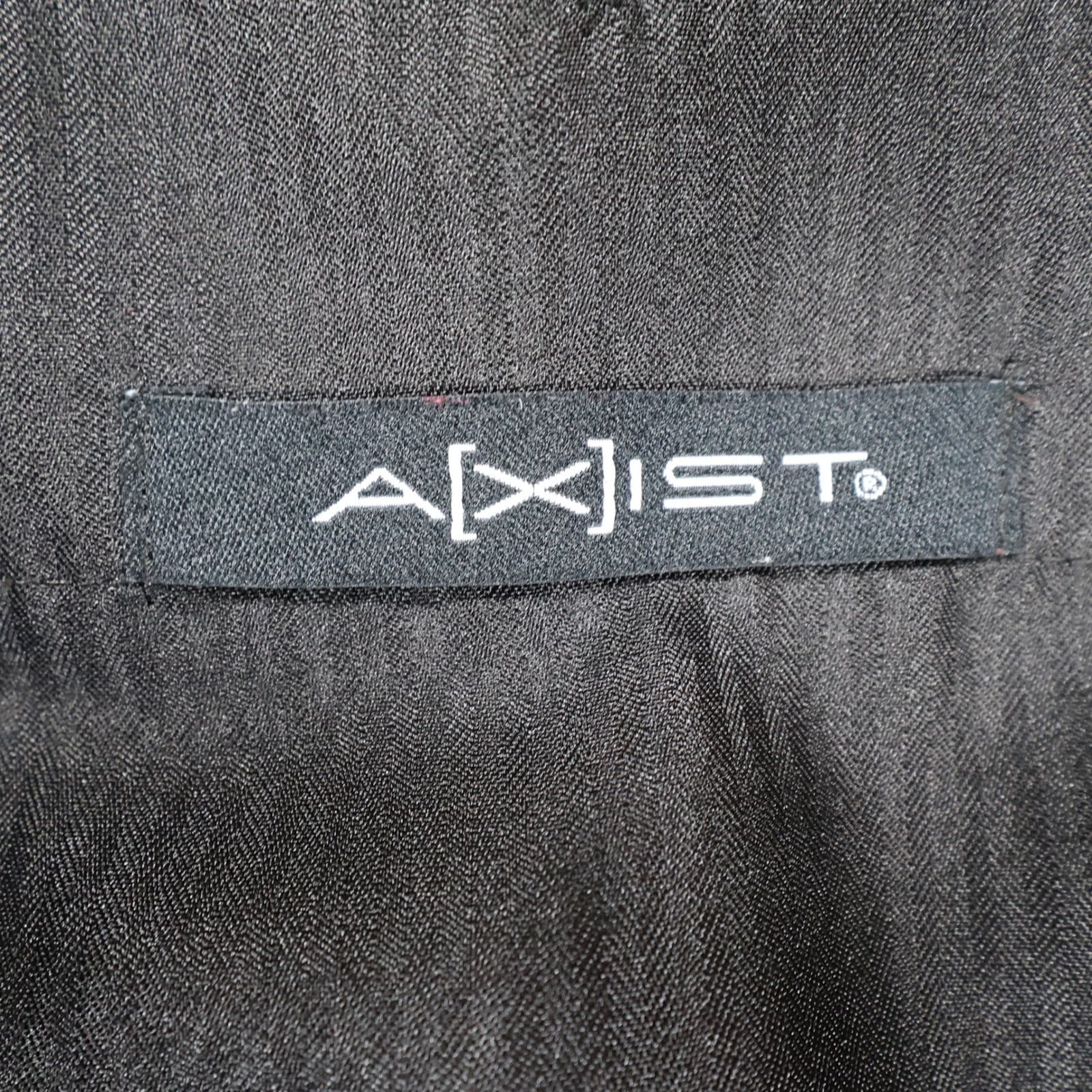 Axist Dress Pants Mens 36x30 Black Poly Rayon Pleated Cuffed Business Trousers - Thumbnail 7