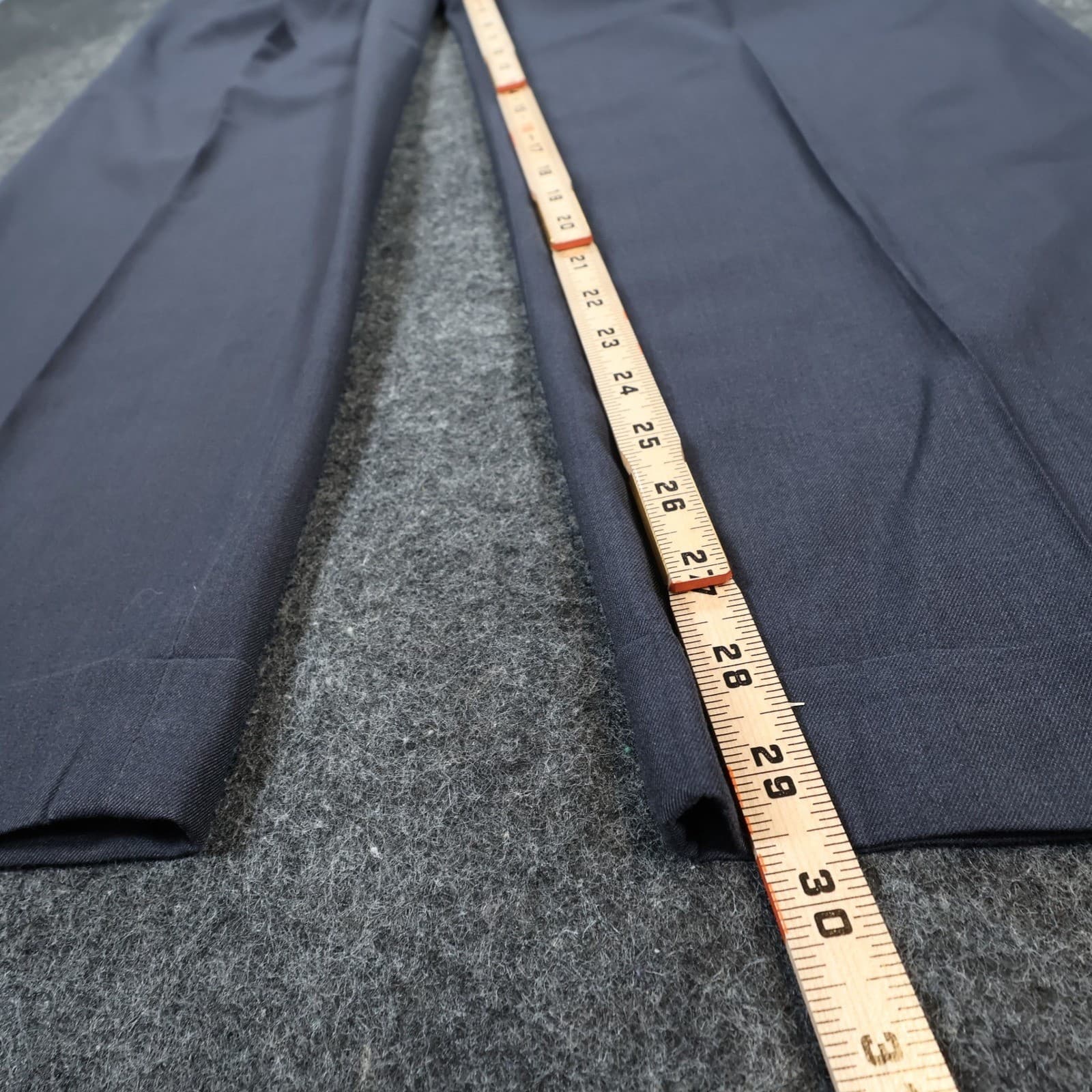 Perry Ellis America Dress Pants Mens 38x30 Gray Polyester Rayon Pleated Cuffed - Thumbnail 4