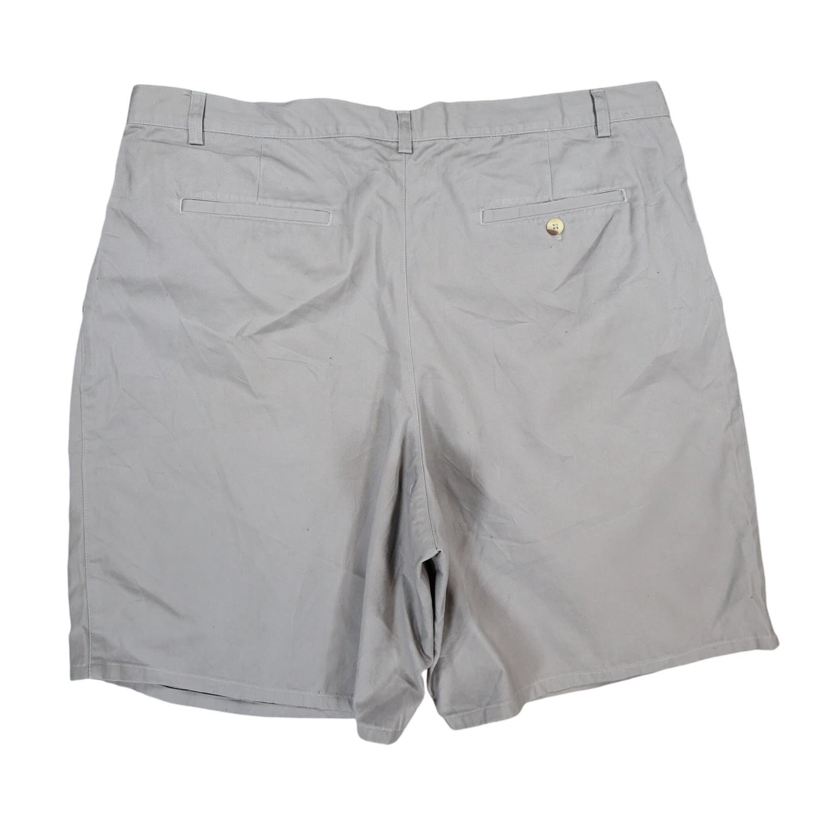 Native Habitat Planet Earth Pleated Shorts Mens 42 Gray Cotton Relaxed Casual - Thumbnail 2