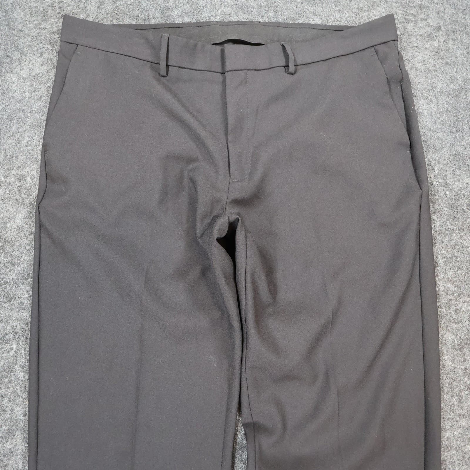 Kenneth Cole Performance Pant Mens 38x32 Black Recycled Polyester Slim Fit Dress - Thumbnail 8