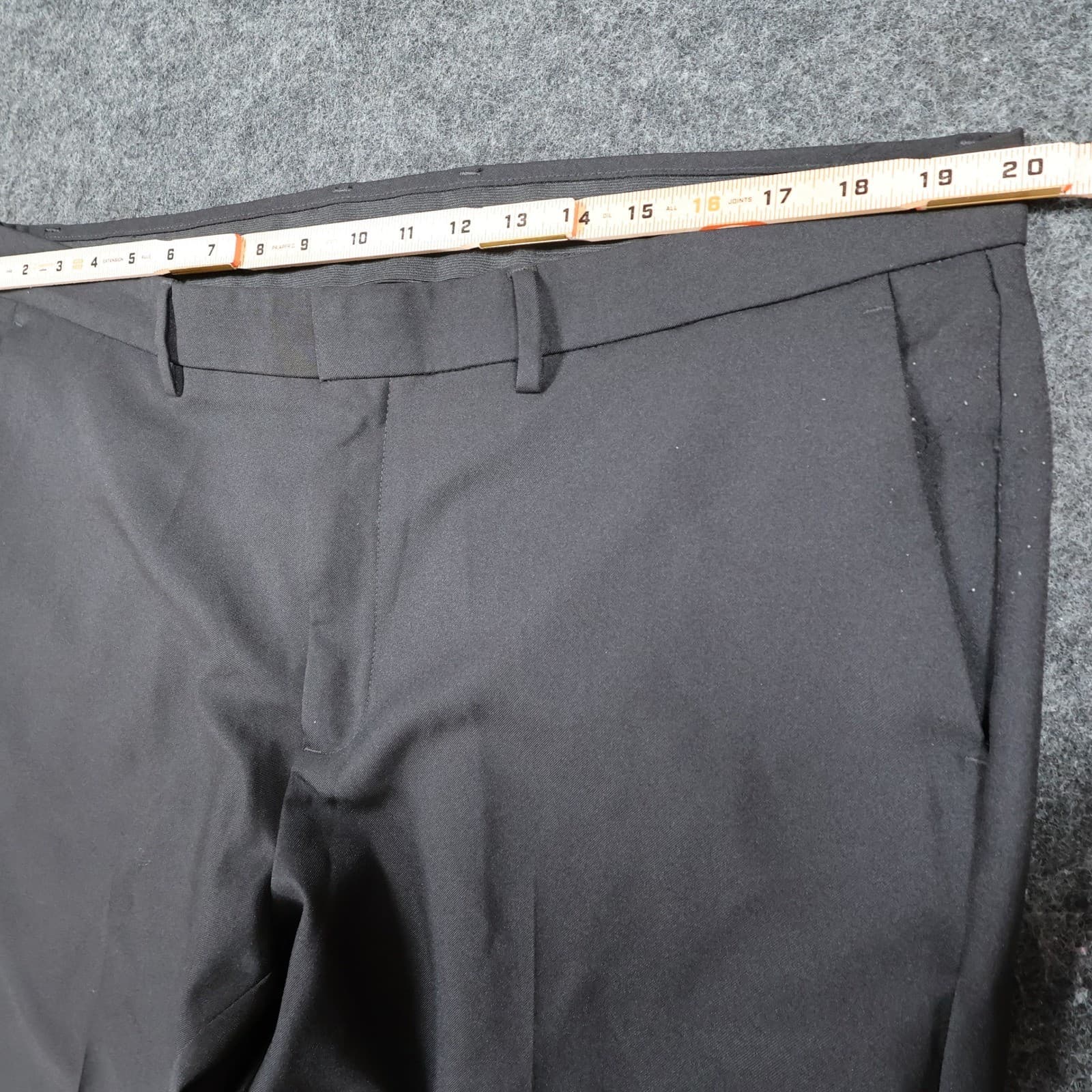 Kenneth Cole Performance Pant Mens 38x32 Black Recycled Polyester Slim Fit Dress - Thumbnail 6