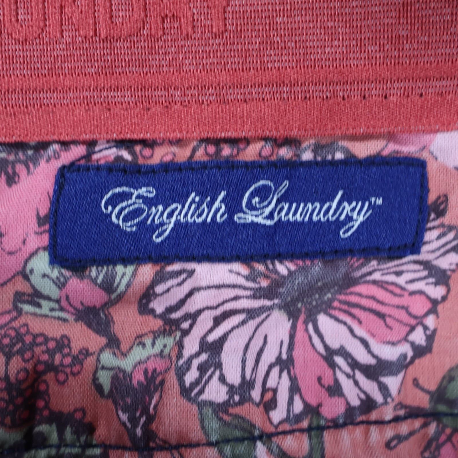 English Laundry Chino Shorts Mens 30 Navy Blue Cotton Regular Fit Casual Summer - Thumbnail 7