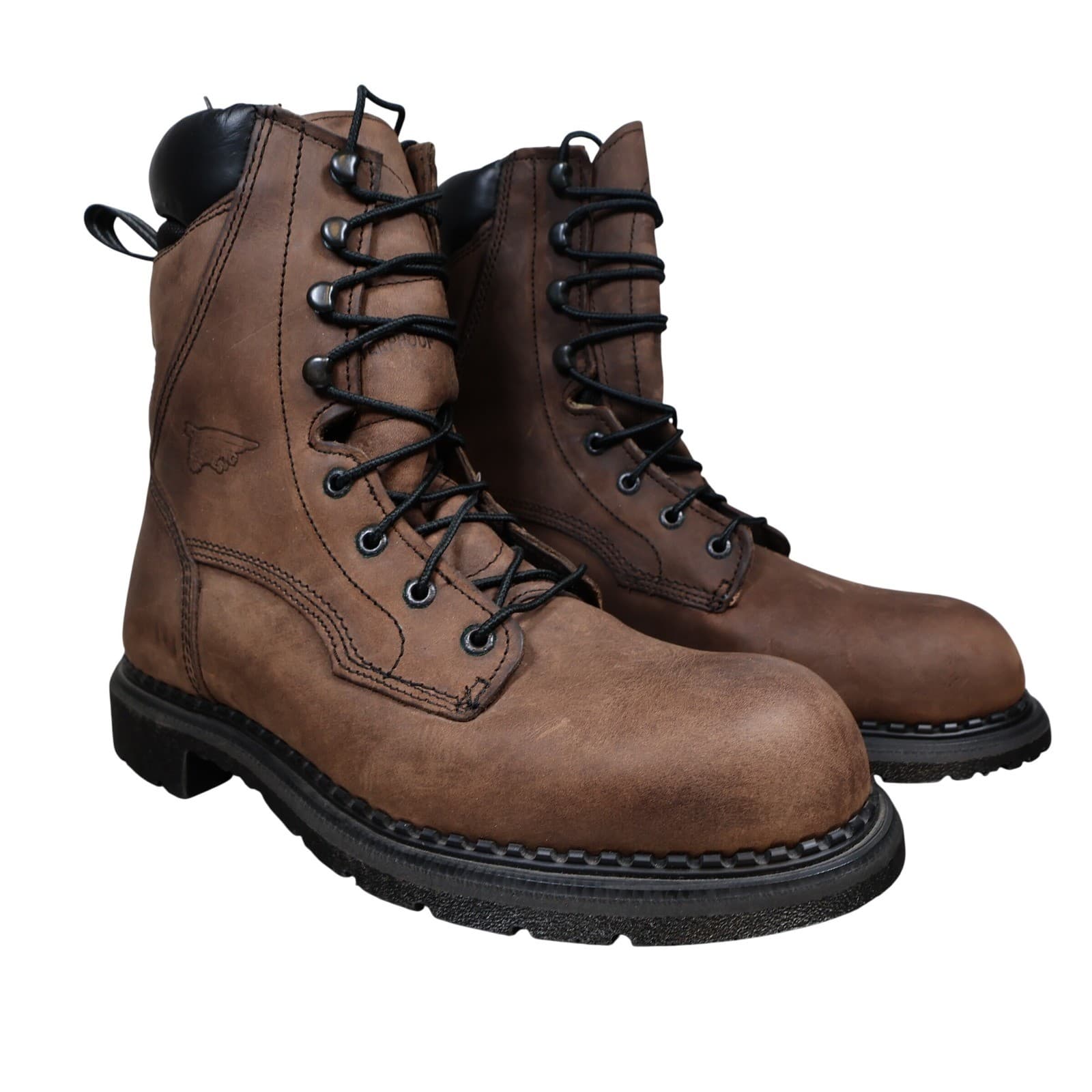 Red Wing 1411 Work Boots Mens 9 Brown Leather DynaForce Waterproof Insulated USA - Thumbnail 9
