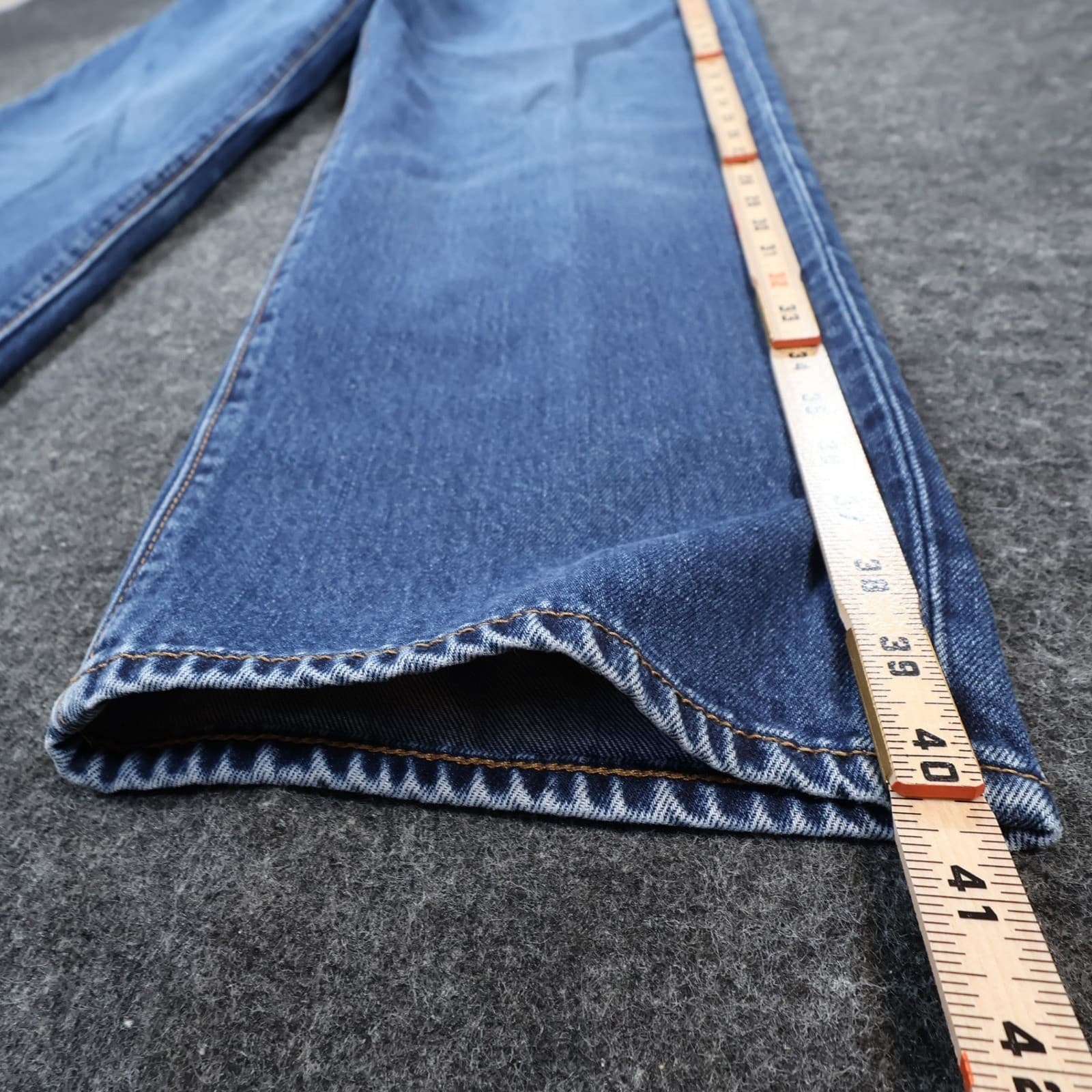 Lands' End Jeans Mens 37 Blue 100% Cotton Traditional Fit Straight Leg Denim - Thumbnail 3