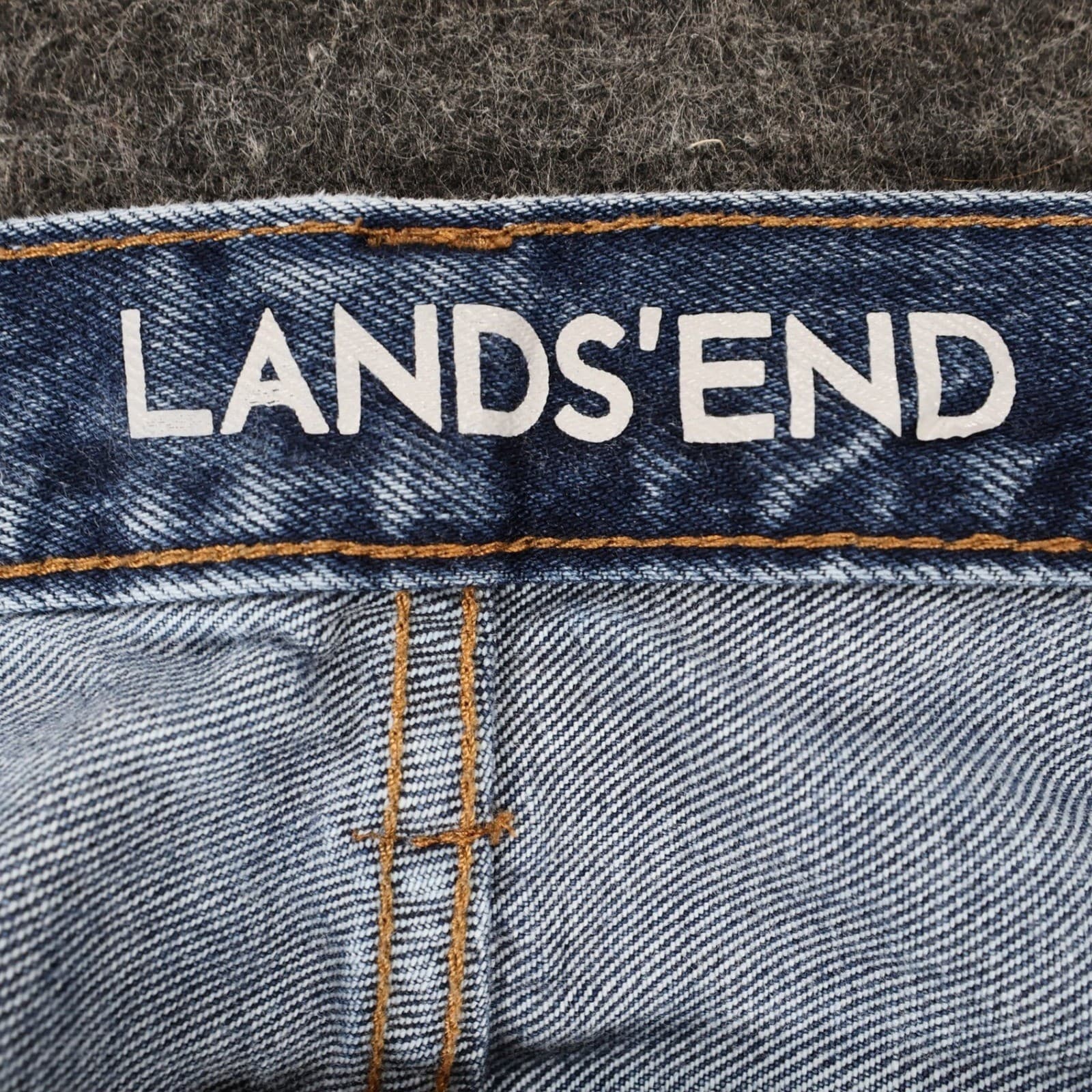 Lands' End Jeans Mens 37 Blue 100% Cotton Traditional Fit Straight Leg Denim - Thumbnail 7