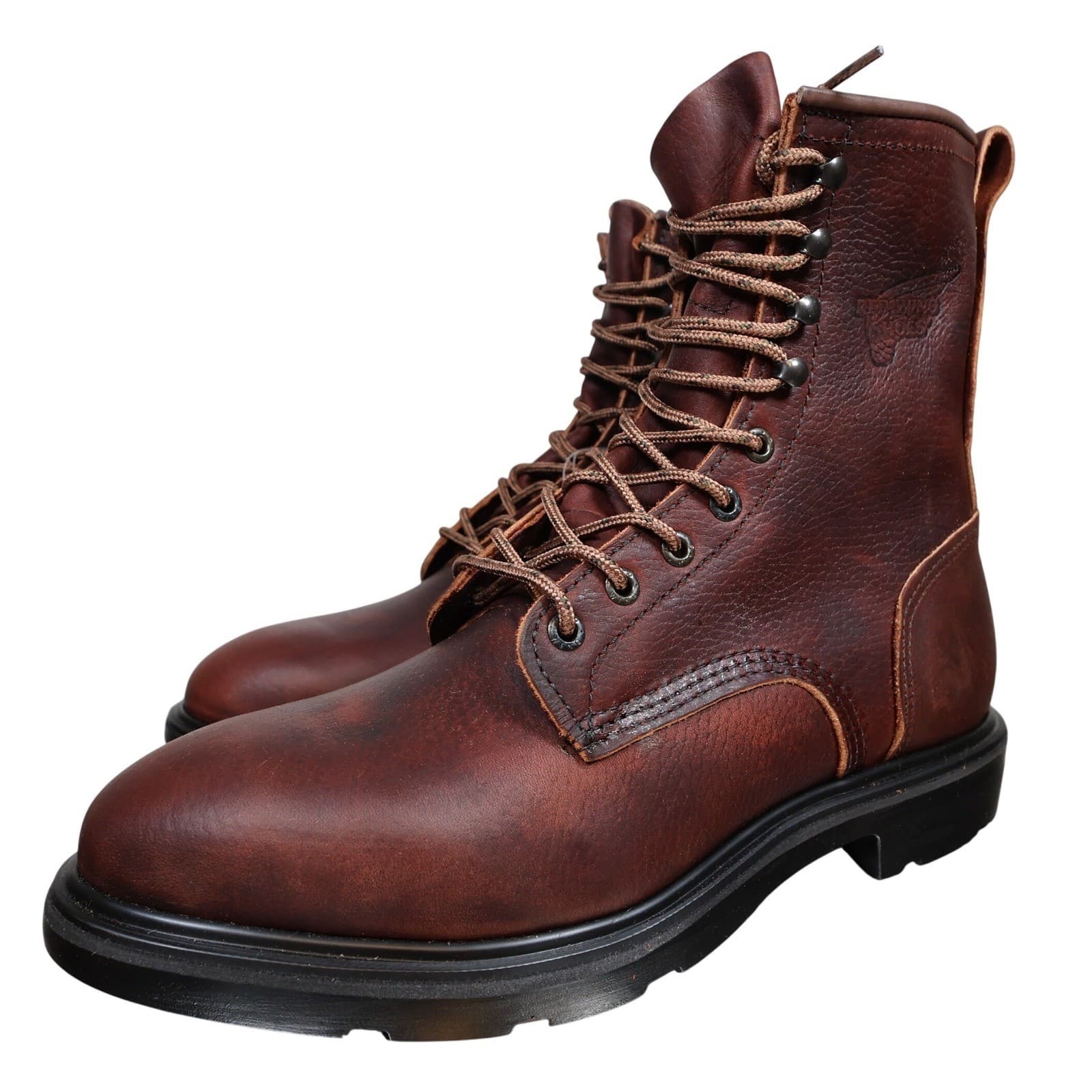 Red Wing 931 Work Boots Mens 9.5 Brown Leather SuperSole USA Made Deadstock - Thumbnail 3