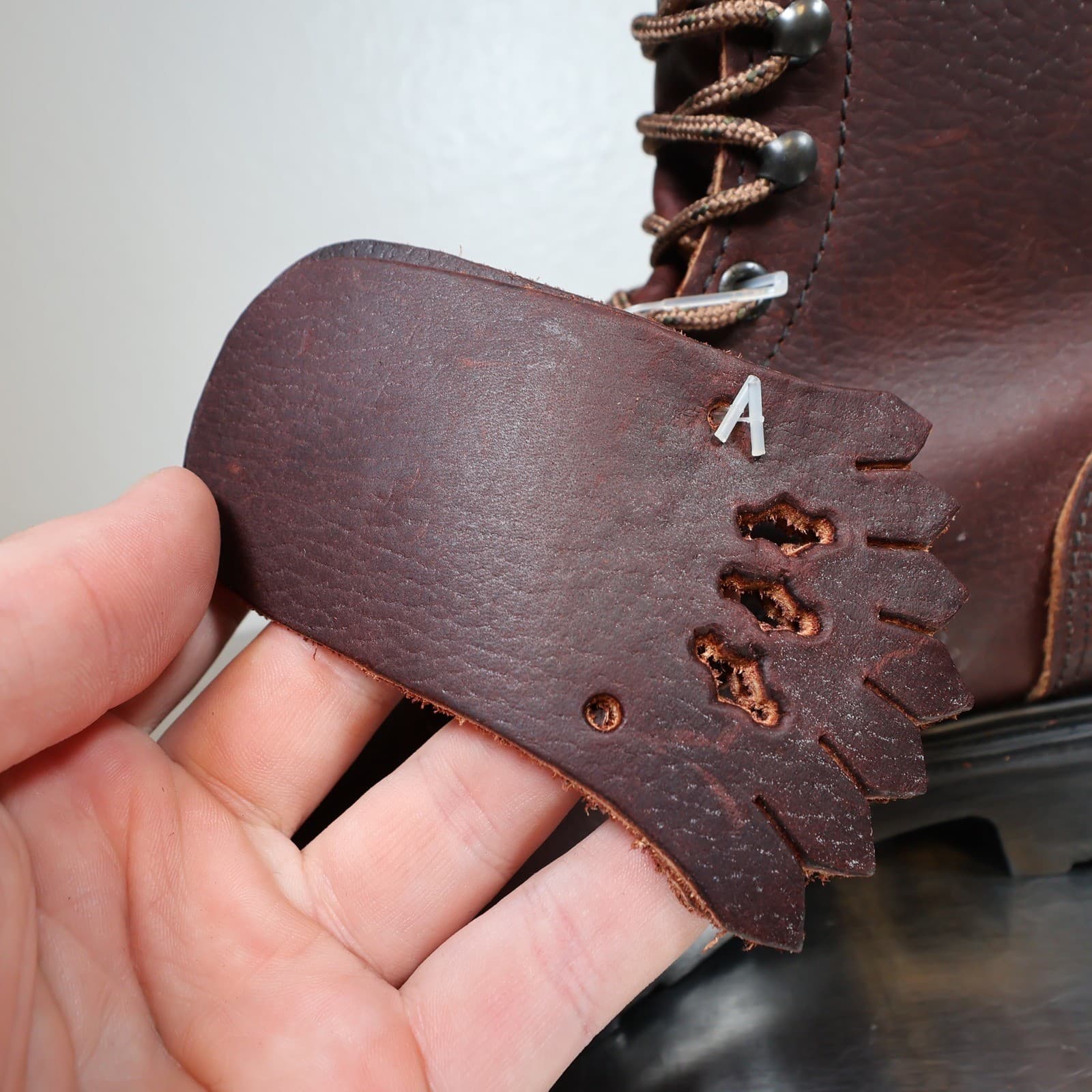 Red Wing 931 Work Boots Mens 9.5 Brown Leather SuperSole USA Made Deadstock - Thumbnail 10