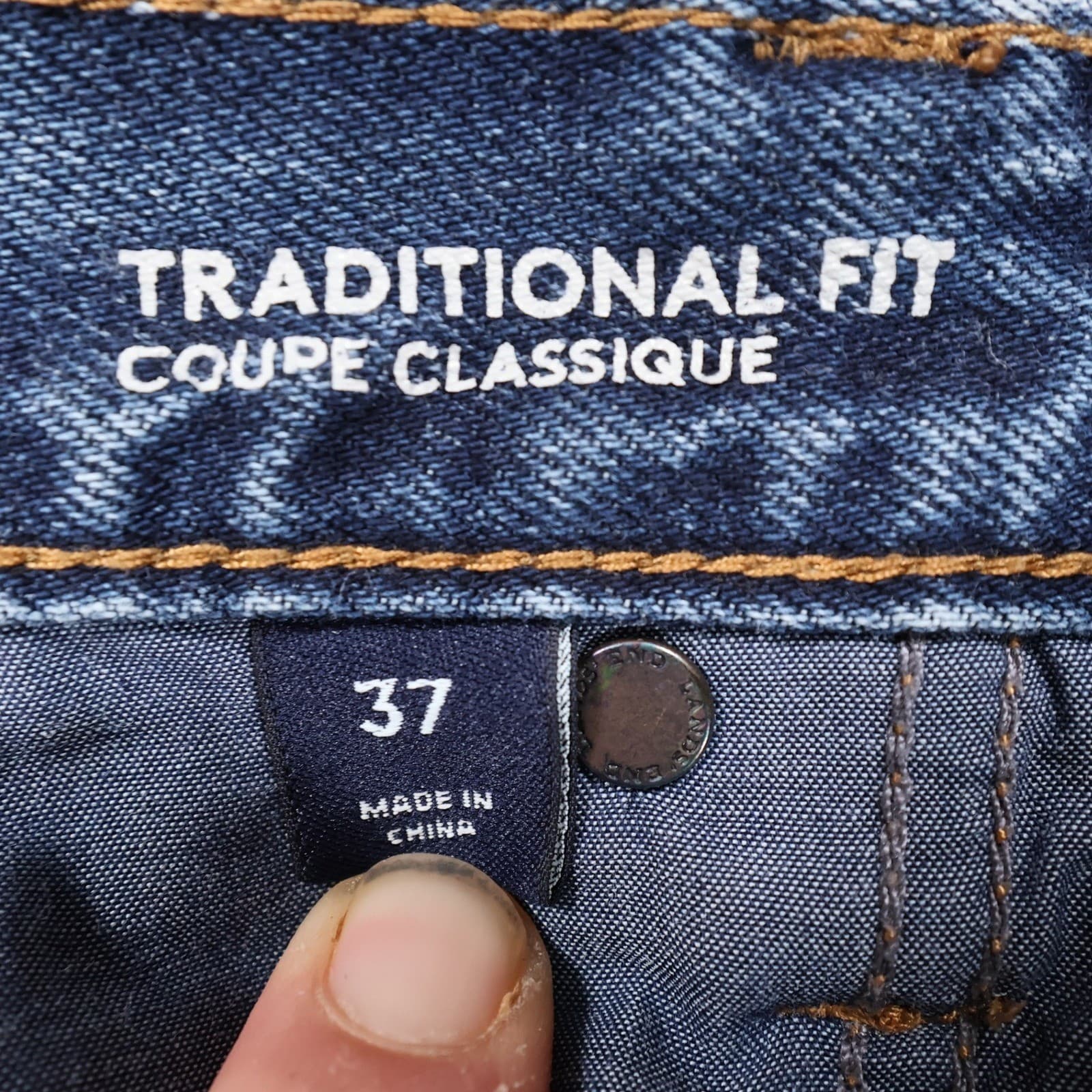 Lands' End Jeans Mens 37 Blue 100% Cotton Traditional Fit Straight Leg Denim - Thumbnail 8