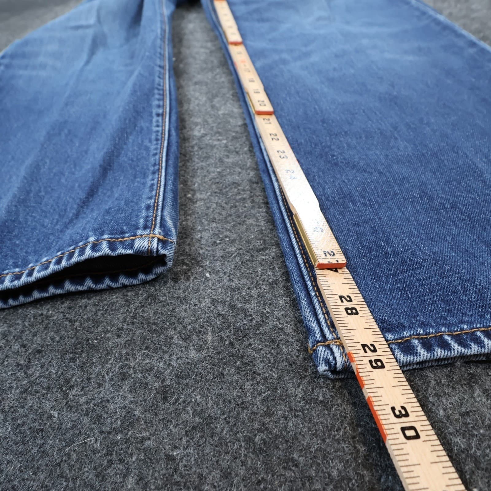 Lands' End Jeans Mens 37 Blue 100% Cotton Traditional Fit Straight Leg Denim - Thumbnail 4