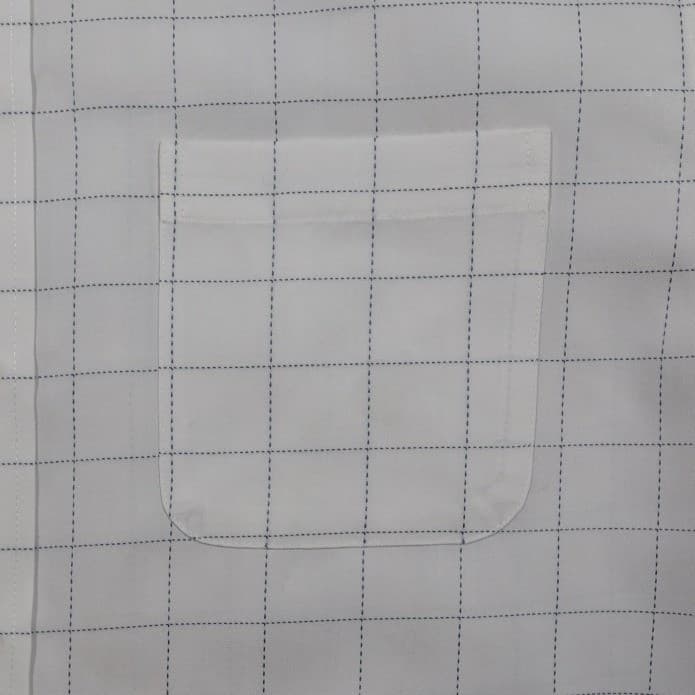 Roundtree & Yorke Button Up Shirt Mens 2XT White Excellent Short Sleeve Grid - Thumbnail 6