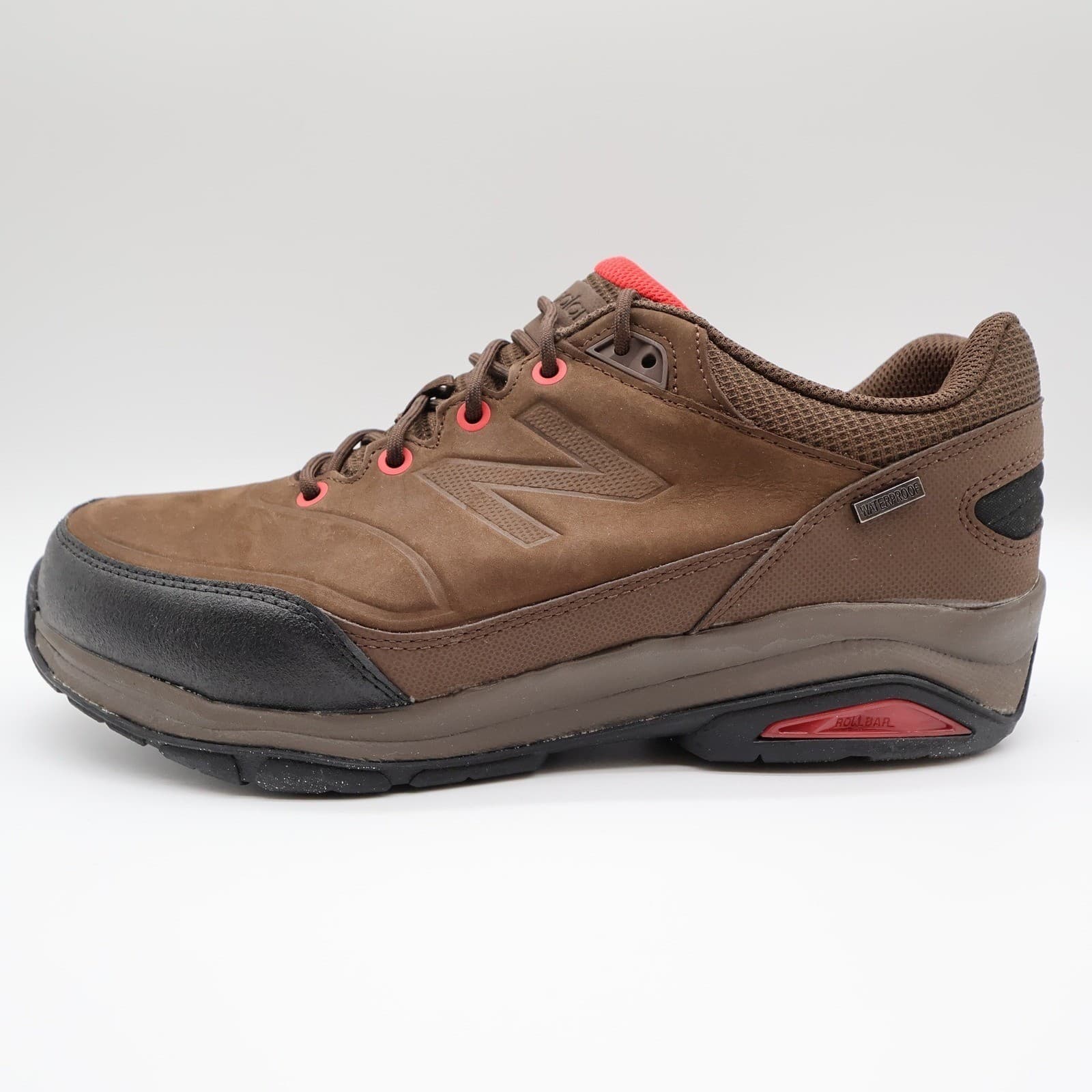 New Balance MW1300BR Walking Shoes Mens 10 4E Brown Leather Waterproof Rollbar - Thumbnail 12