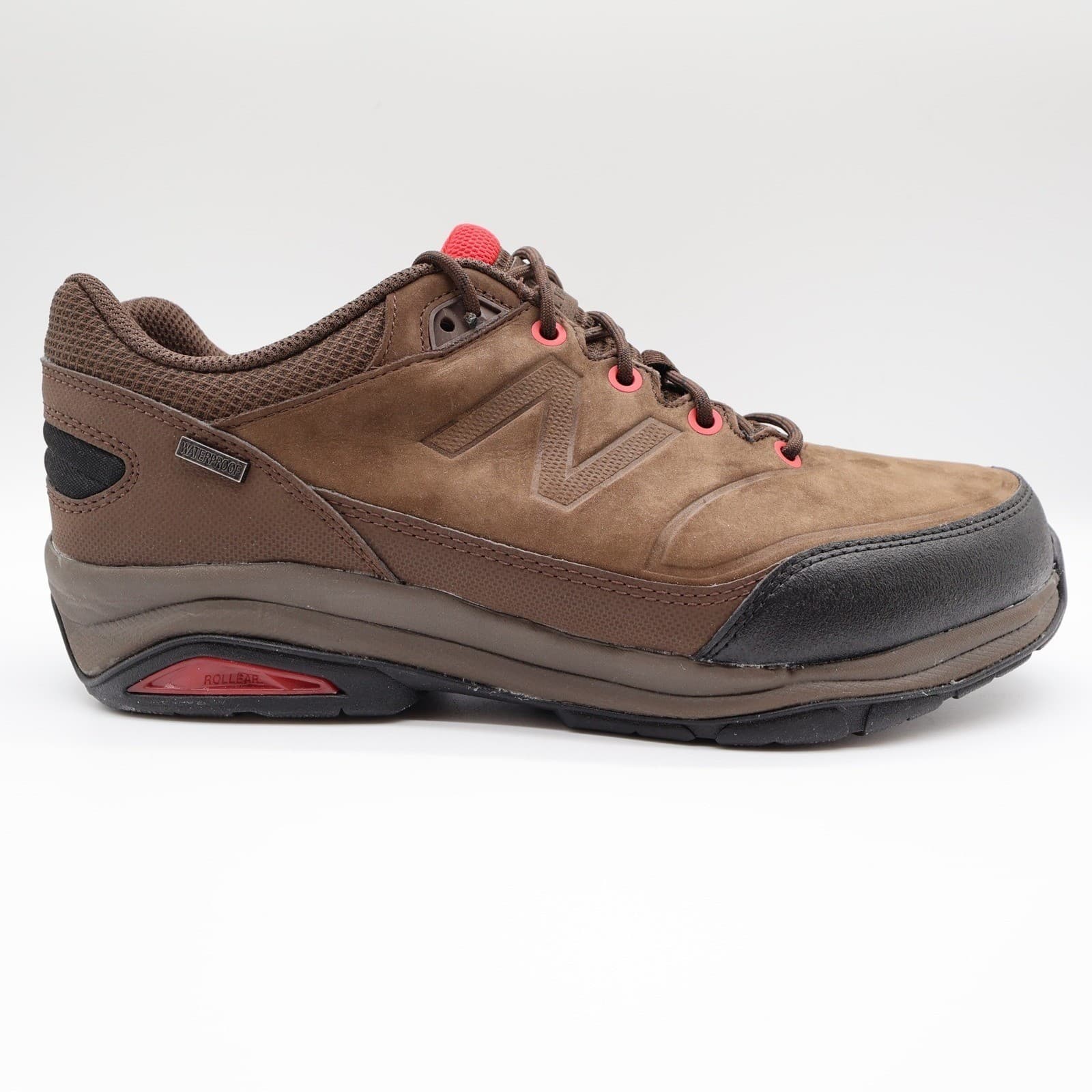 New Balance MW1300BR Walking Shoes Mens 10 4E Brown Leather Waterproof Rollbar - Thumbnail 10