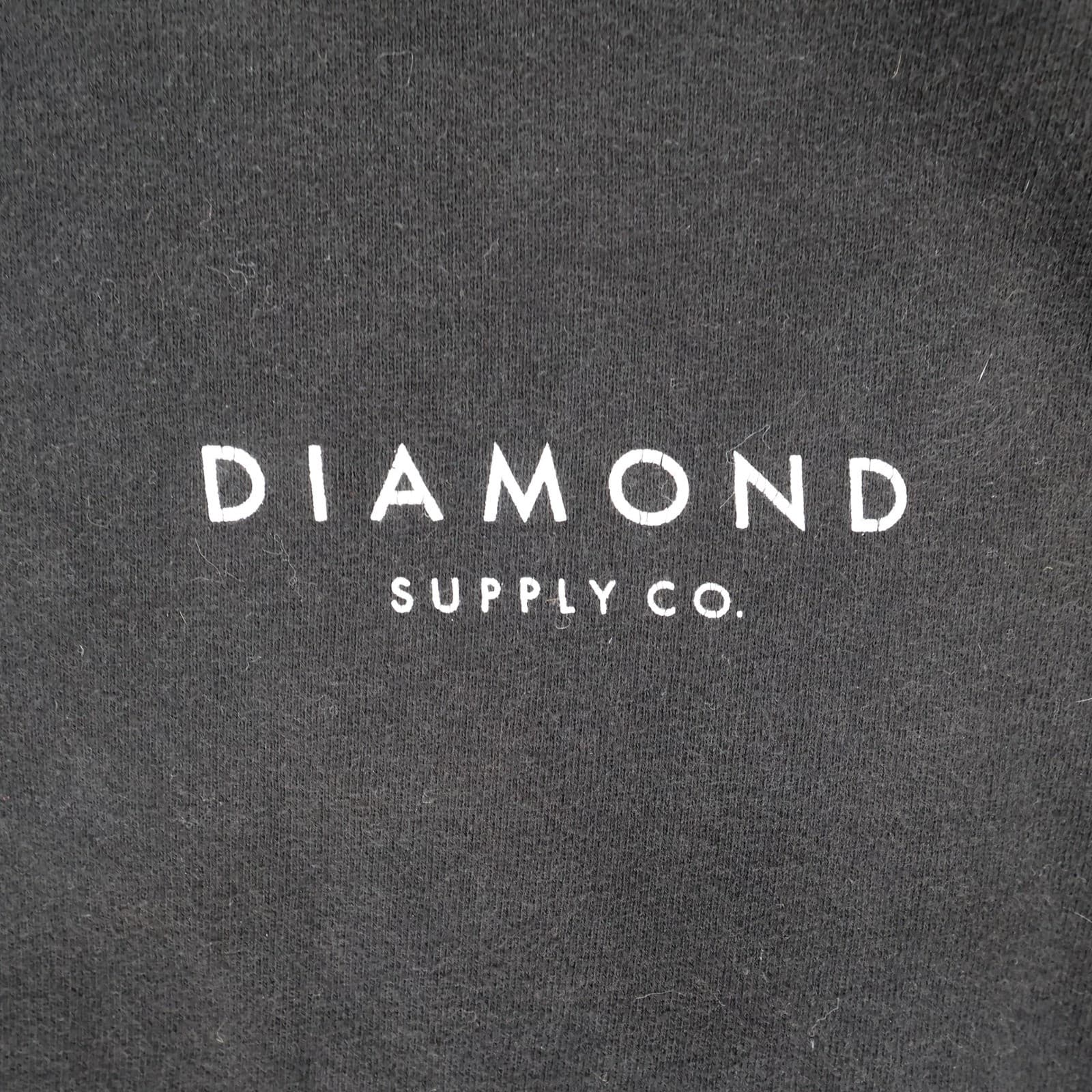 Diamond Supply Co Hoodie Mens Large Black Cotton Blend Regular Graphic - Thumbnail 9