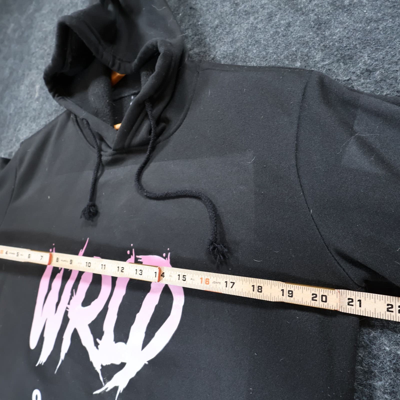 Juice Wrld Hoodie Mens Medium Black Cotton Blend Regular Fit 999 WRLD Graphic - Thumbnail 4