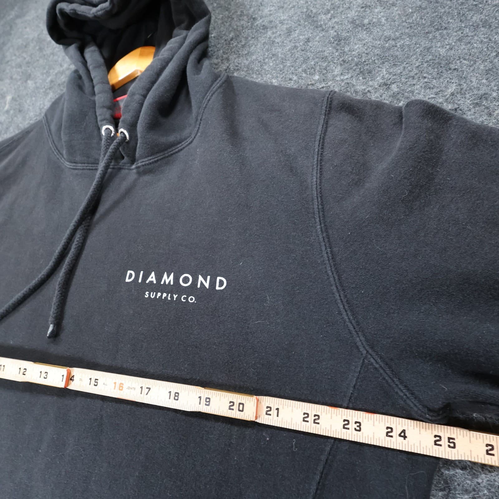 Diamond Supply Co Hoodie Mens Large Black Cotton Blend Regular Graphic - Thumbnail 3