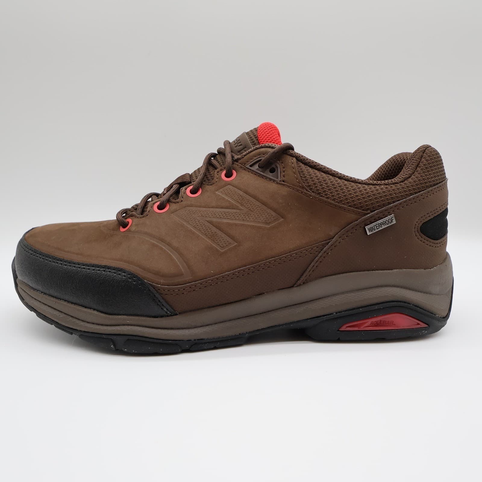 New Balance MW1300BR Walking Shoes Mens 10 Brown Leather Waterproof Rollbar - Thumbnail 10