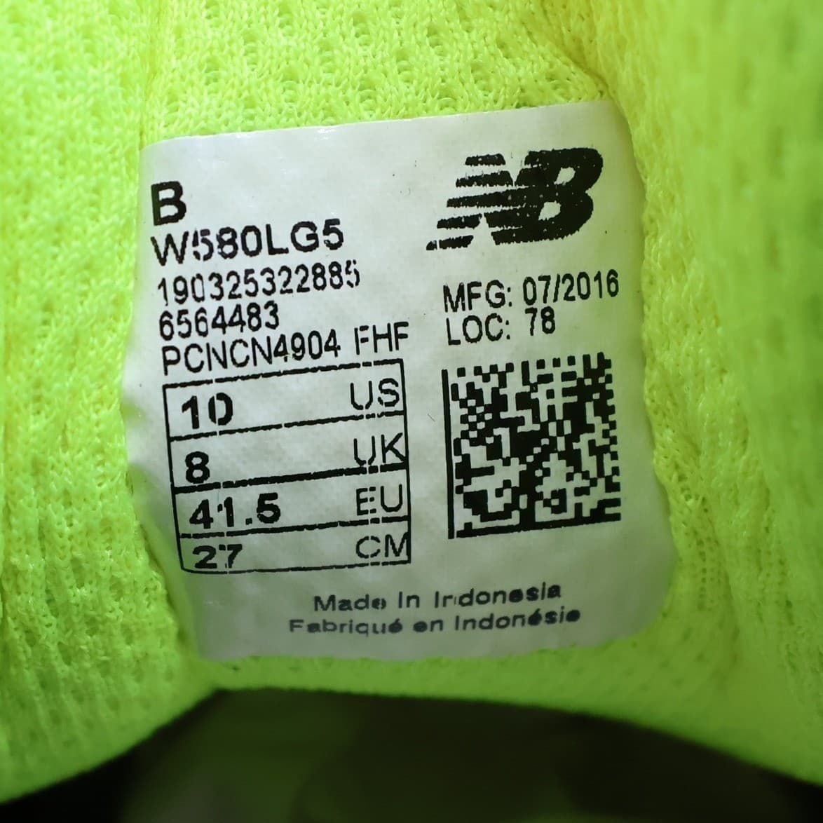New Balance 580 v5 Running Shoes Womens 10 Grey Yellow Mesh TechRide W580LG5 - Thumbnail 12