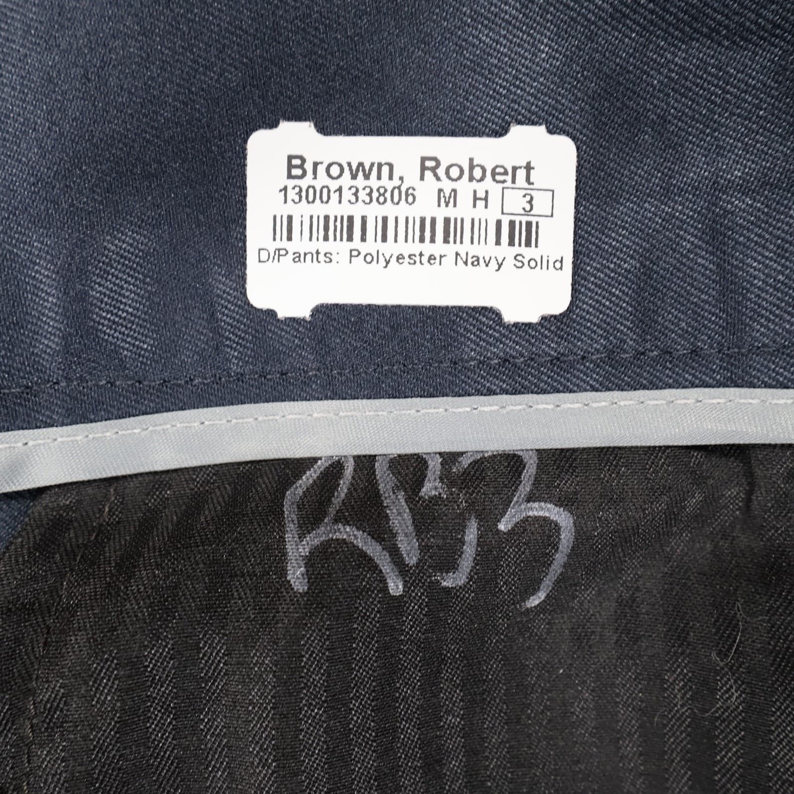 Van Heusen Traveler Dress Pants Mens 32/30 Navy Blue Polyester Straight Slacks - Thumbnail 14